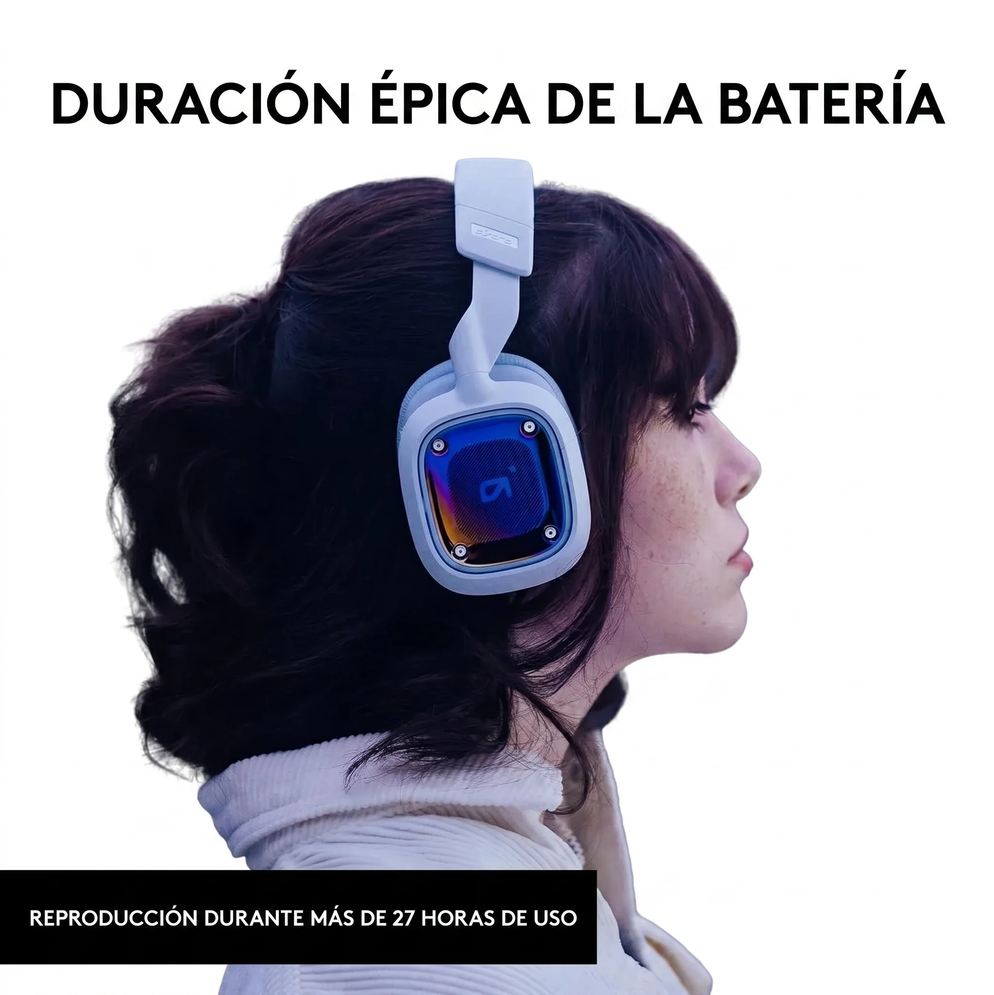 Imagen 4 de Audífonos Gamer Inalámbrico Logitech Astro  A30 Lightspeed PS Blanco Púrpura