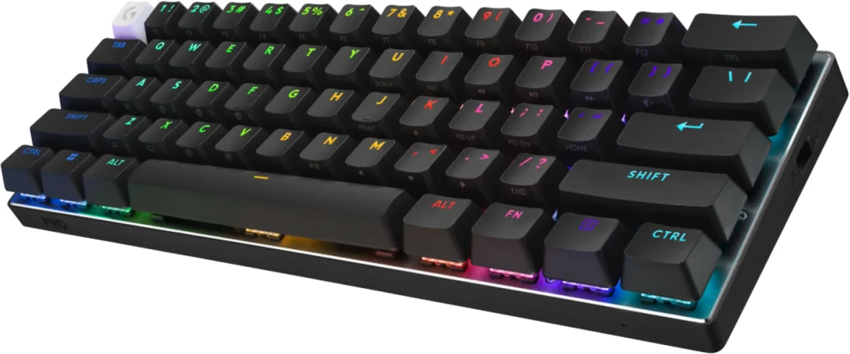 Imagen 2 de Teclado Gamer Inalámbrico Logitech PRO X60 Inglés Switch Táctil RGB Negro