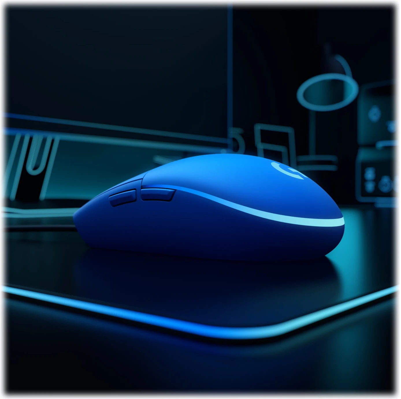 Imagen 3 de Mouse Gamer Alámbrico Logitech G203 RGB 6 Botones 8000dpi USB Azul