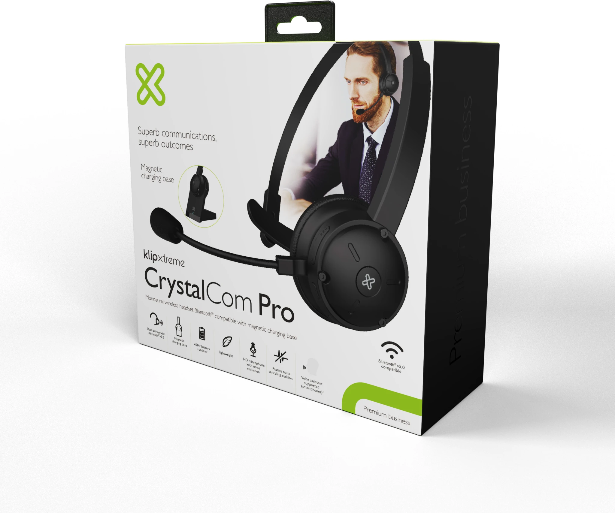 Imagen 5 de Audífonos Inalámbricos Monoaural Klipx ON-EAR BT con Base Magnetica de Carga