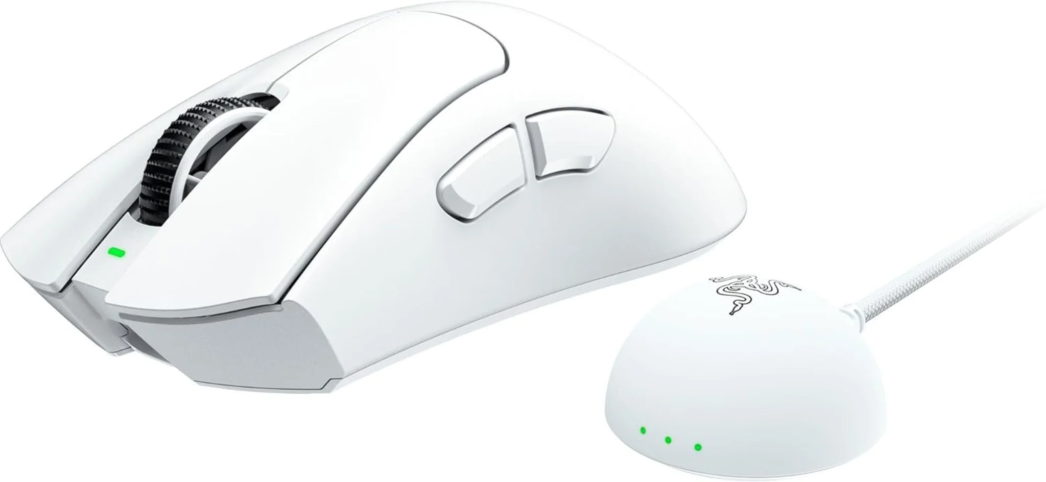 Imagen 2 de Mouse Gamer Razer DeathAdder V4 Pro Inalámbrico Blanco Esports
