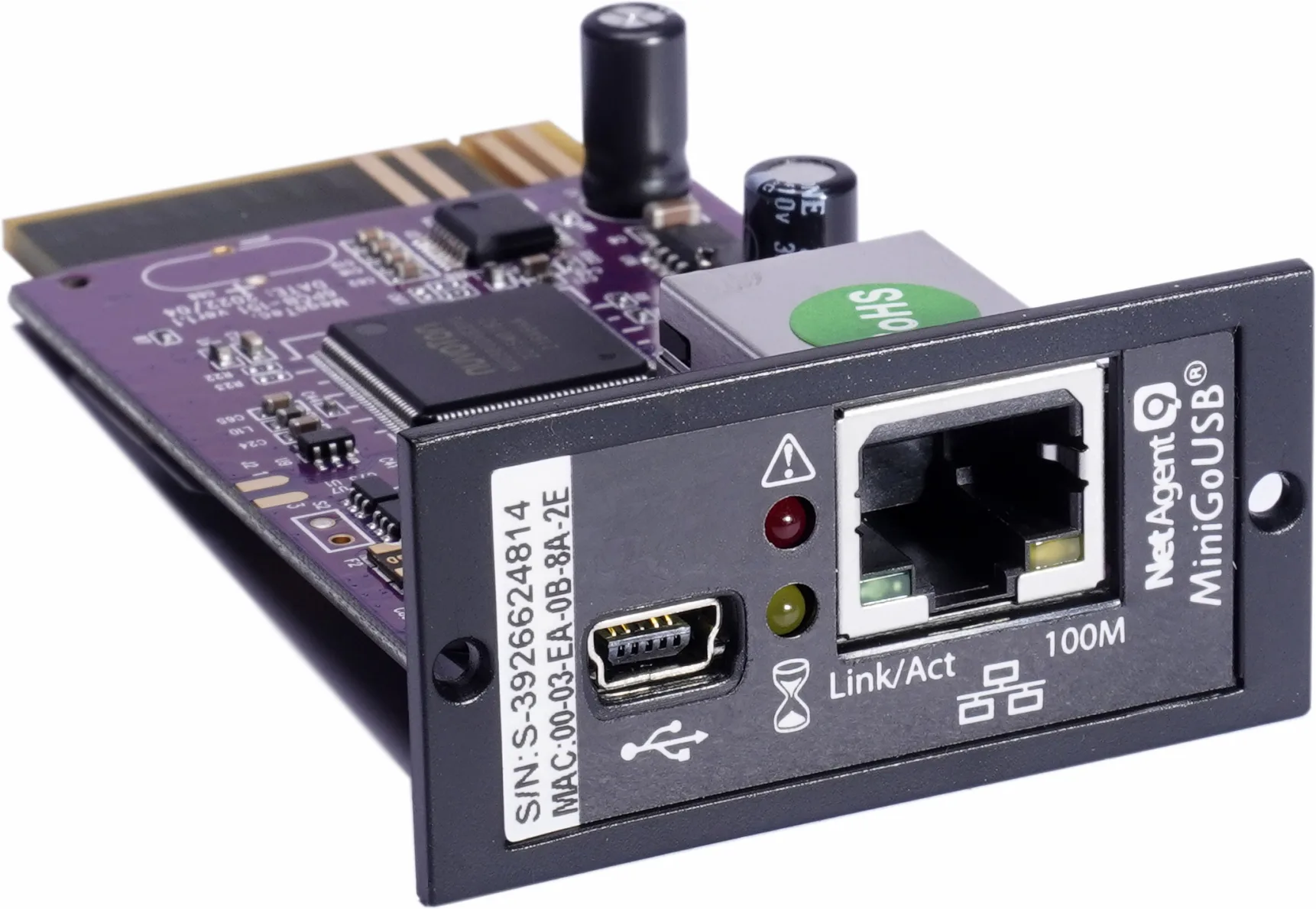 Imagen 0 de Tarjeta de Monitoreo SNMP Enersafe Mini Violeta 