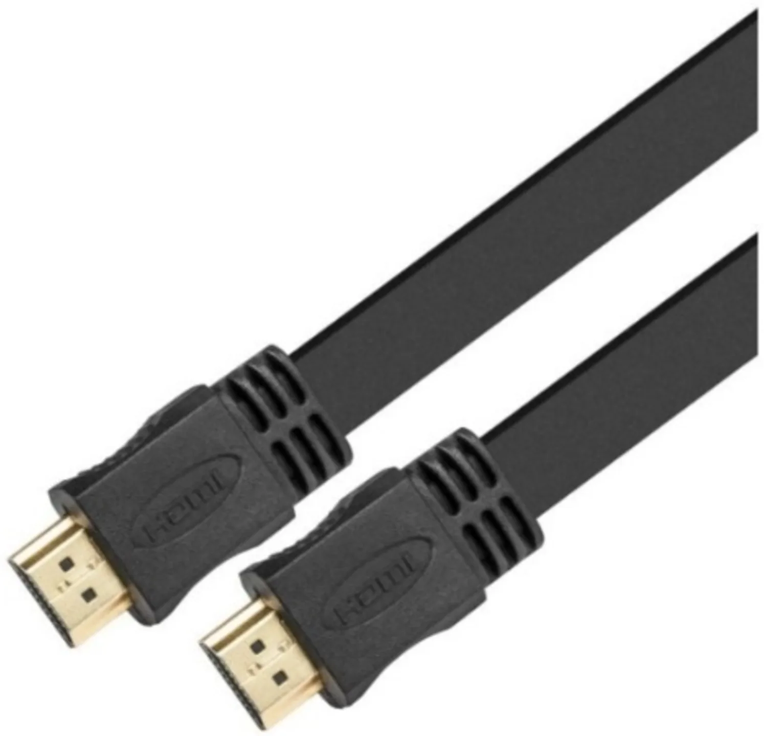 Imagen 2 de Cable HDMI M/M 4K 3840x2160 30AWG  Cable plano 1.8 metros Negro - XTech