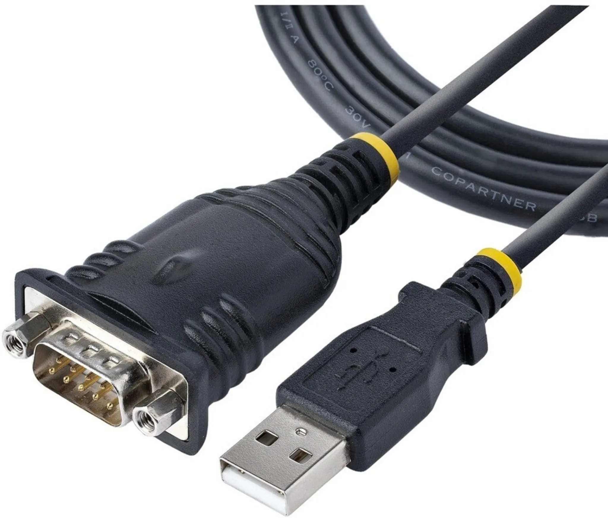 Imagen 0 de Cable Adaptador USB a Serial RS232 1mt 3ft para PLC/Impresora/Escáner - StarTech