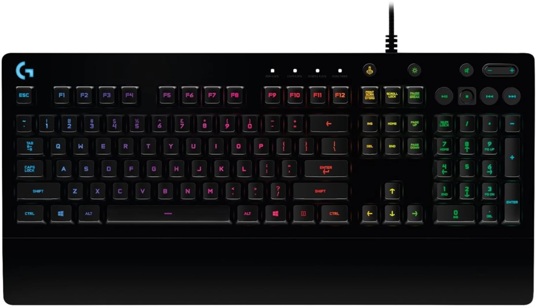 Imagen 3 de Teclado Gamer Alámbrico Logitech G213 Prodigy RGB Español USB Antiderrame Negro
