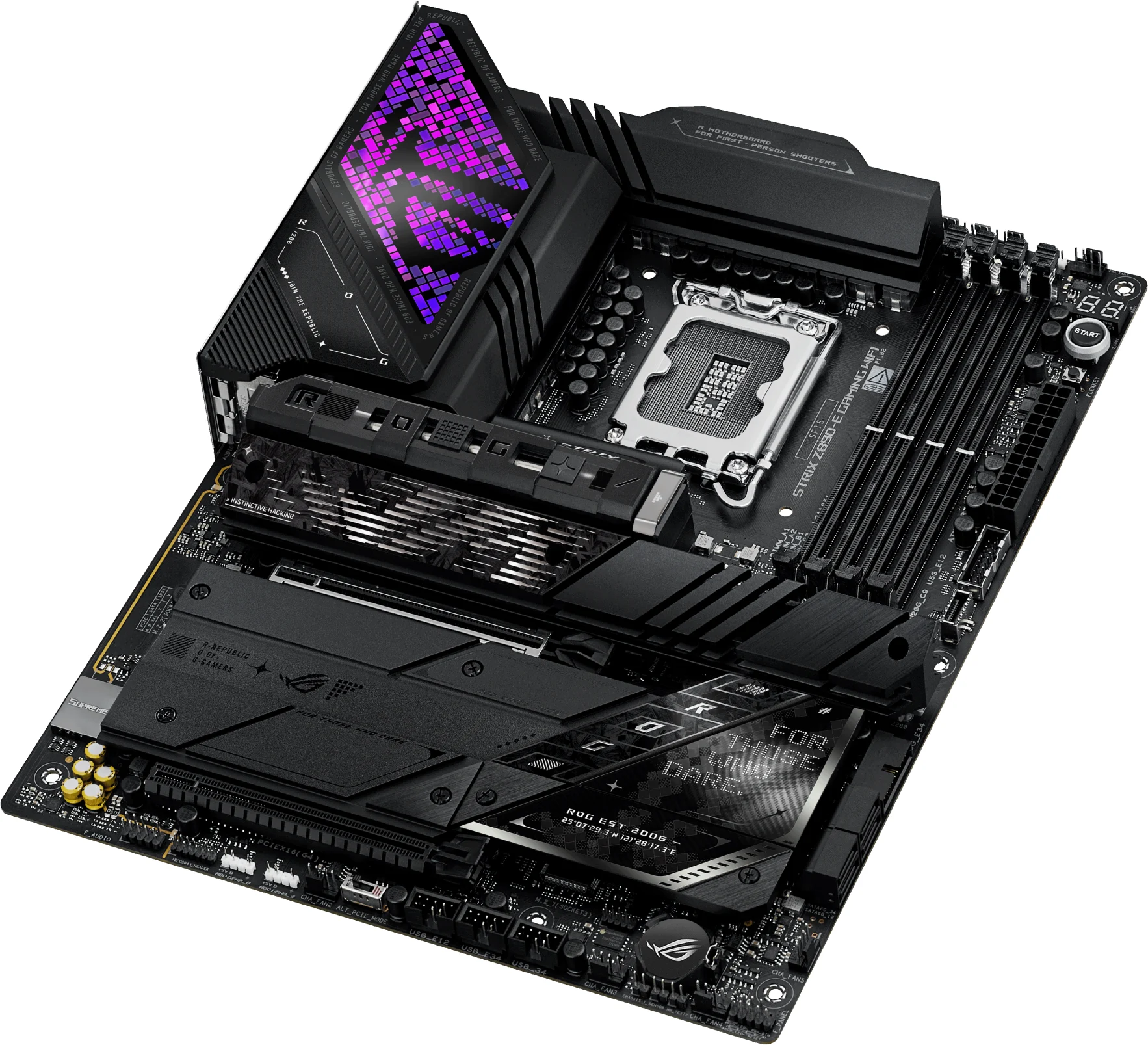 Imagen 4 de Tarjeta Madre Asus ROG Strix Z890-E Gaming WiFi LGA1851 4*DDR4 7*M.2 DP HDMI ThB