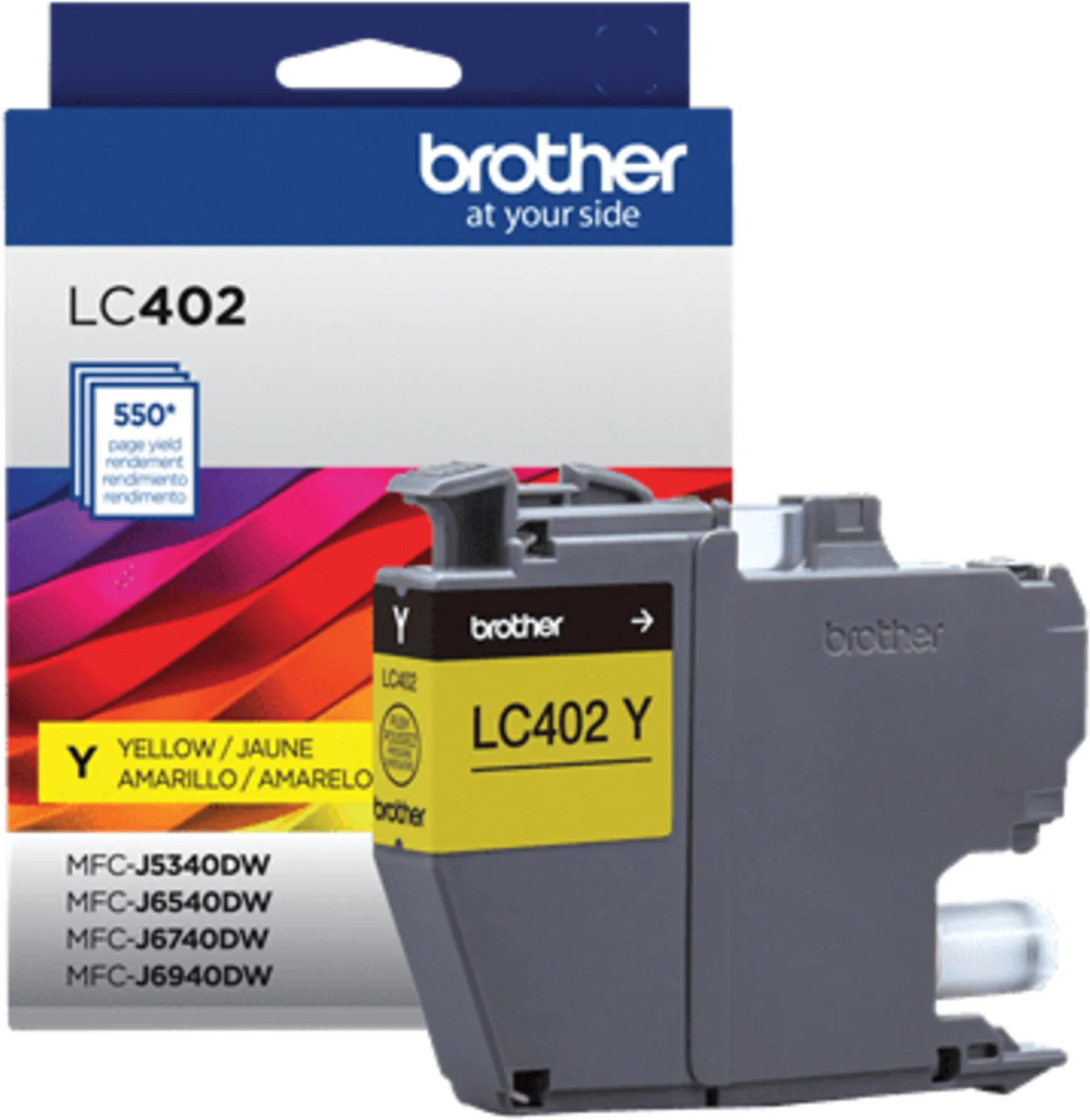 Imagen 1 de Cartridge Brother LC402YS Amarillo Comp. MFCJ6740DW, 550 Páginas