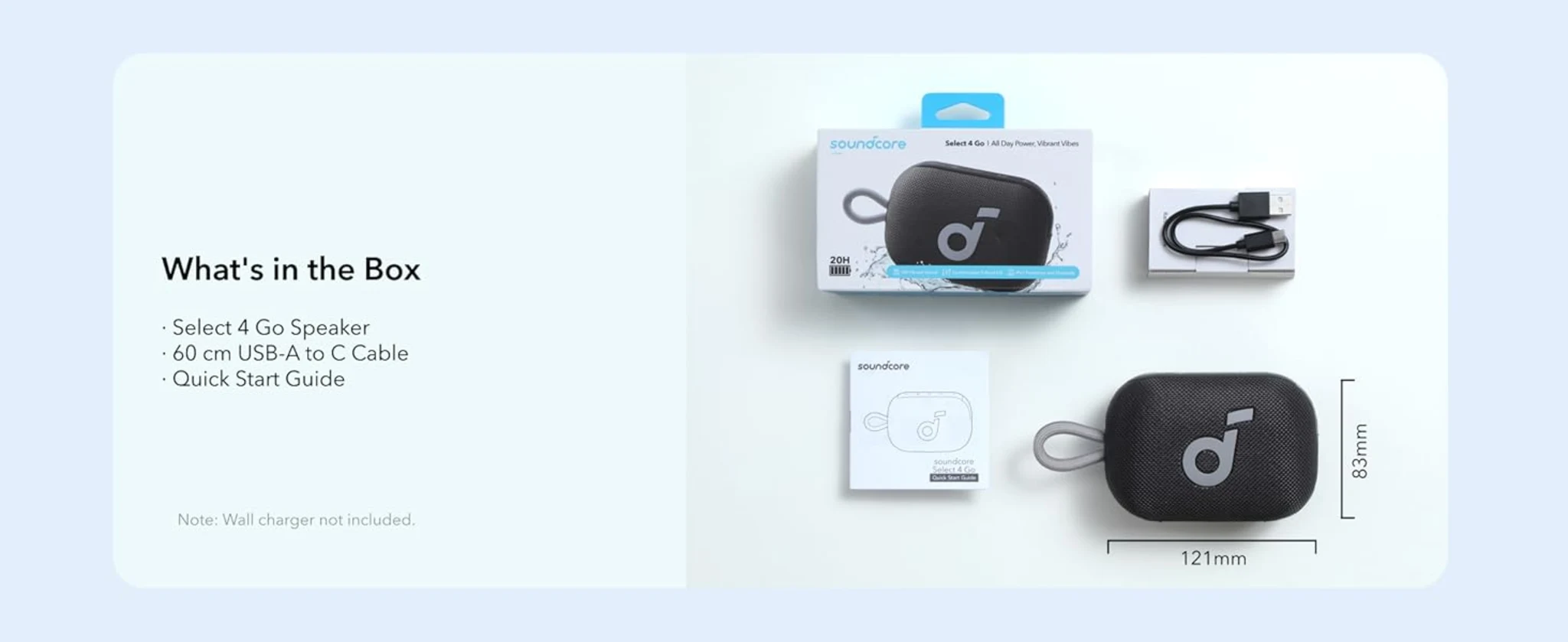 Imagen 5 de Parlante portatil Select 4 Go Soundcore negro Vb