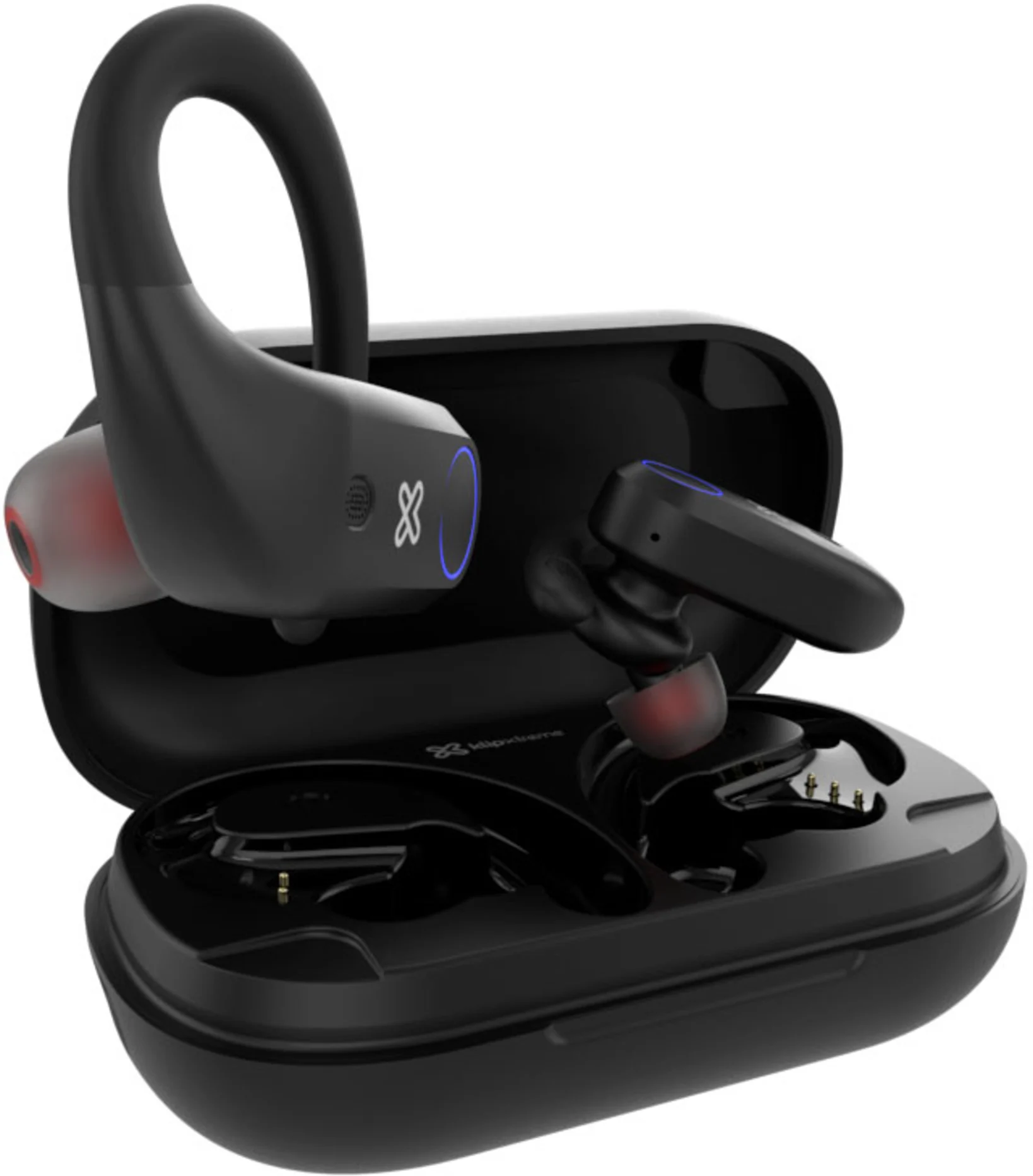 Imagen 1 de Audífonos Inalámbricos KlipX KTE-500BK, Deportivos TWS Bluetooth Negro