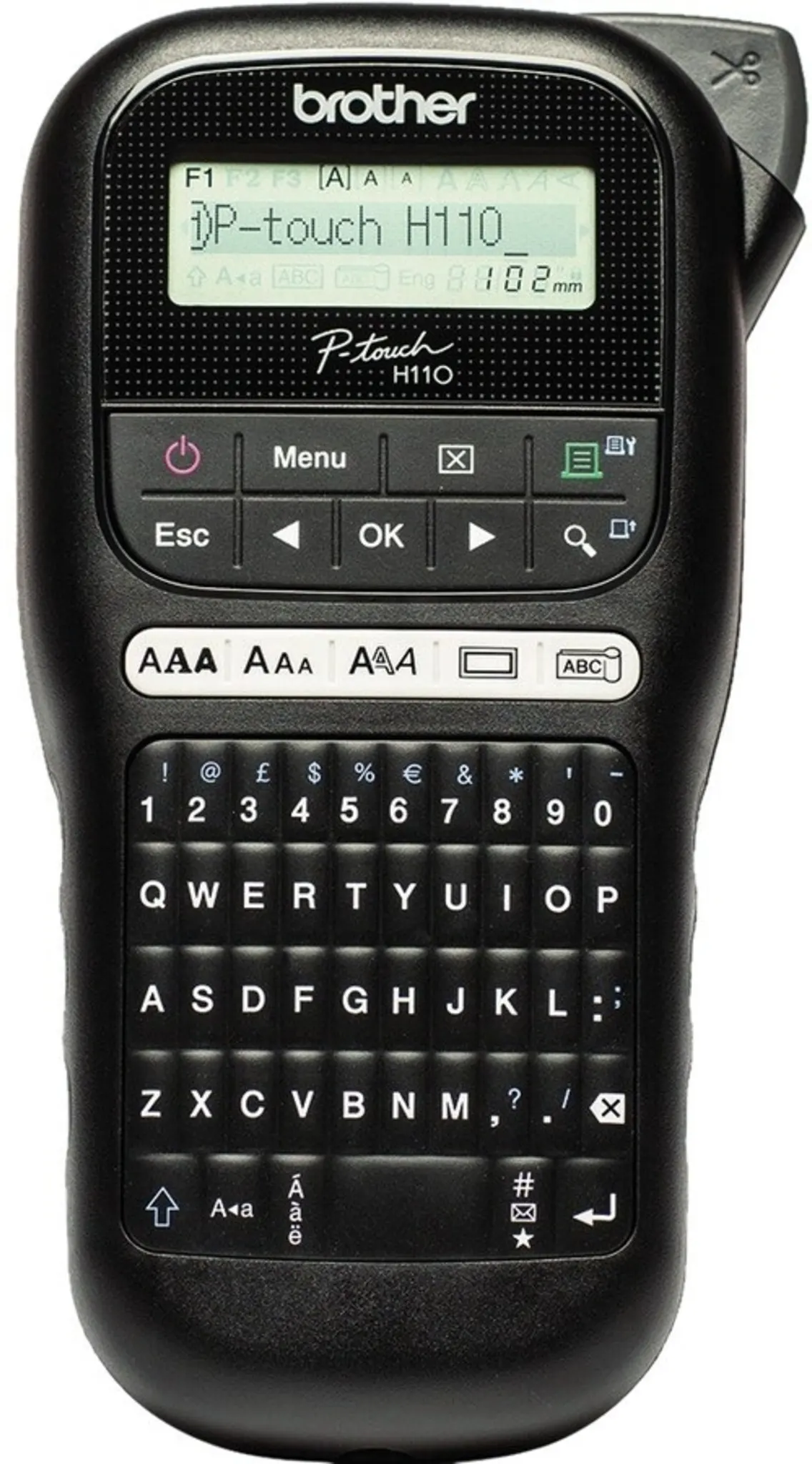 Imagen 0 de Rotuladora Portátil Brother PTH110BK P-Touch 20mm/s Teclado QUERTY LCD Negro 