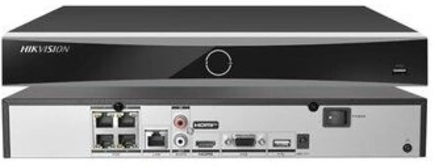 Imagen 0 de NVR Hikvision Standalone K Serie AcuSense 4 Canales 4K PoE 1U 