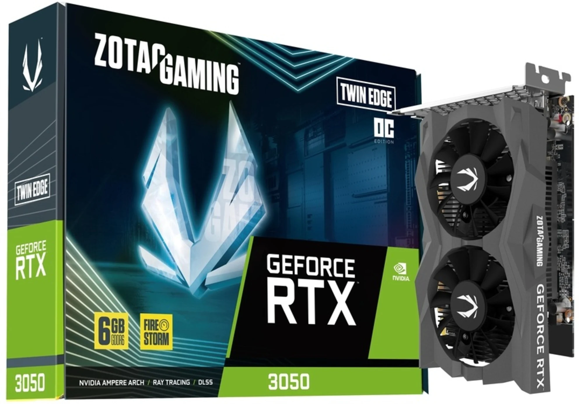 Imagen 0 de Tarjeta de Video Zotac GAMING GF-RTX 3050 6GB GDDR6 Twin Edge OC 3*DP HDMI PCIe