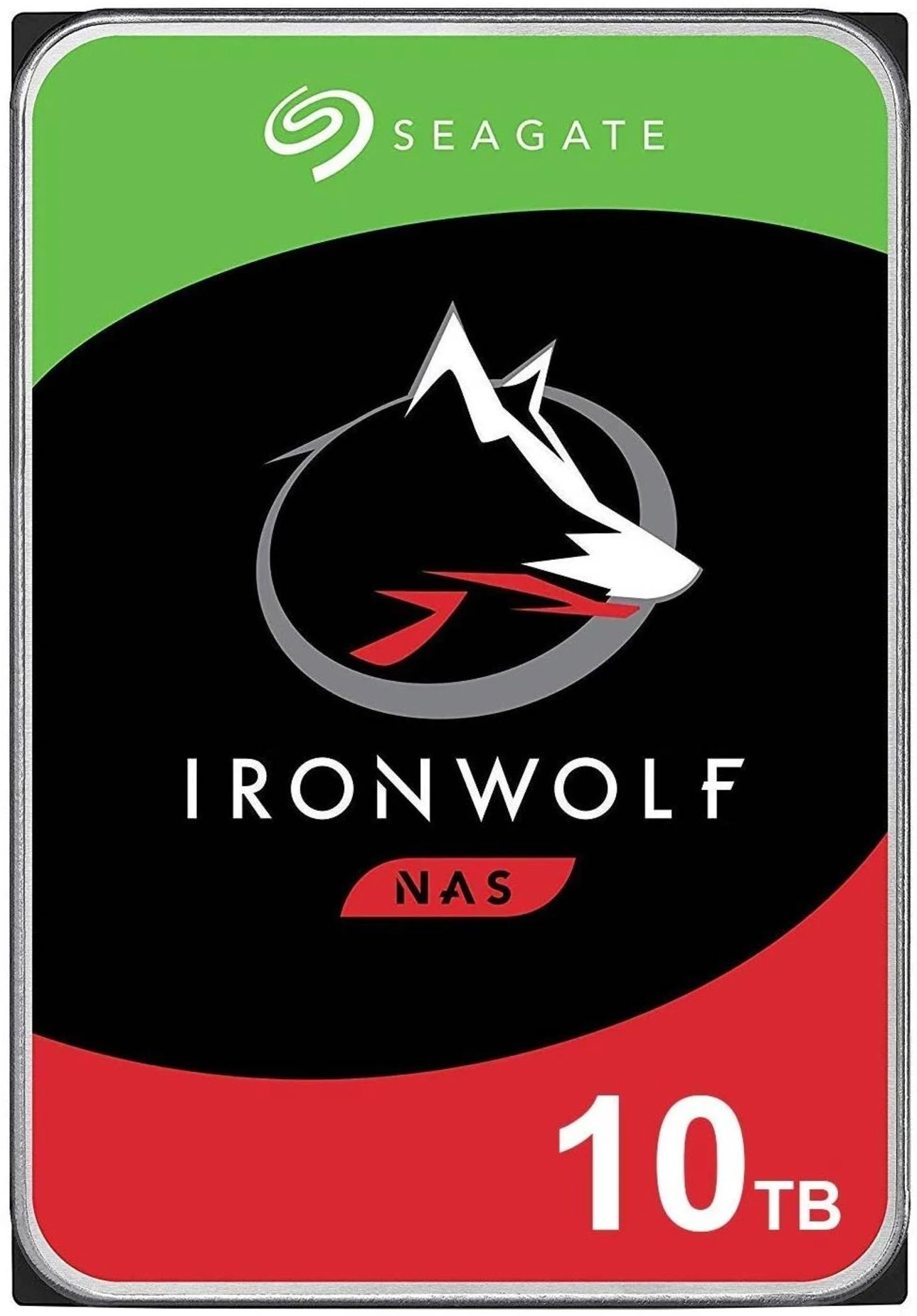 Imagen 0 de Disco duro NAS 10TB Seagate IronWolf, 3.5", 5900 RPM, SATA 6Gb/s, optimizado par