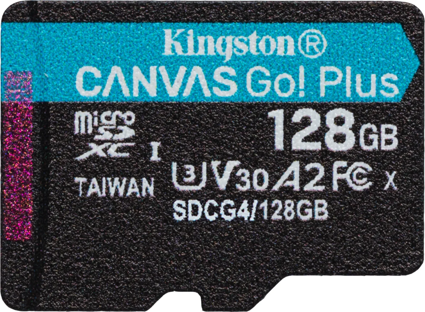 Imagen 1 de Memoria MicroSDXC 128GB Kingston Canvas Go Plus Cat10 UHS-I U3 V30 A2 Lec200MB/s