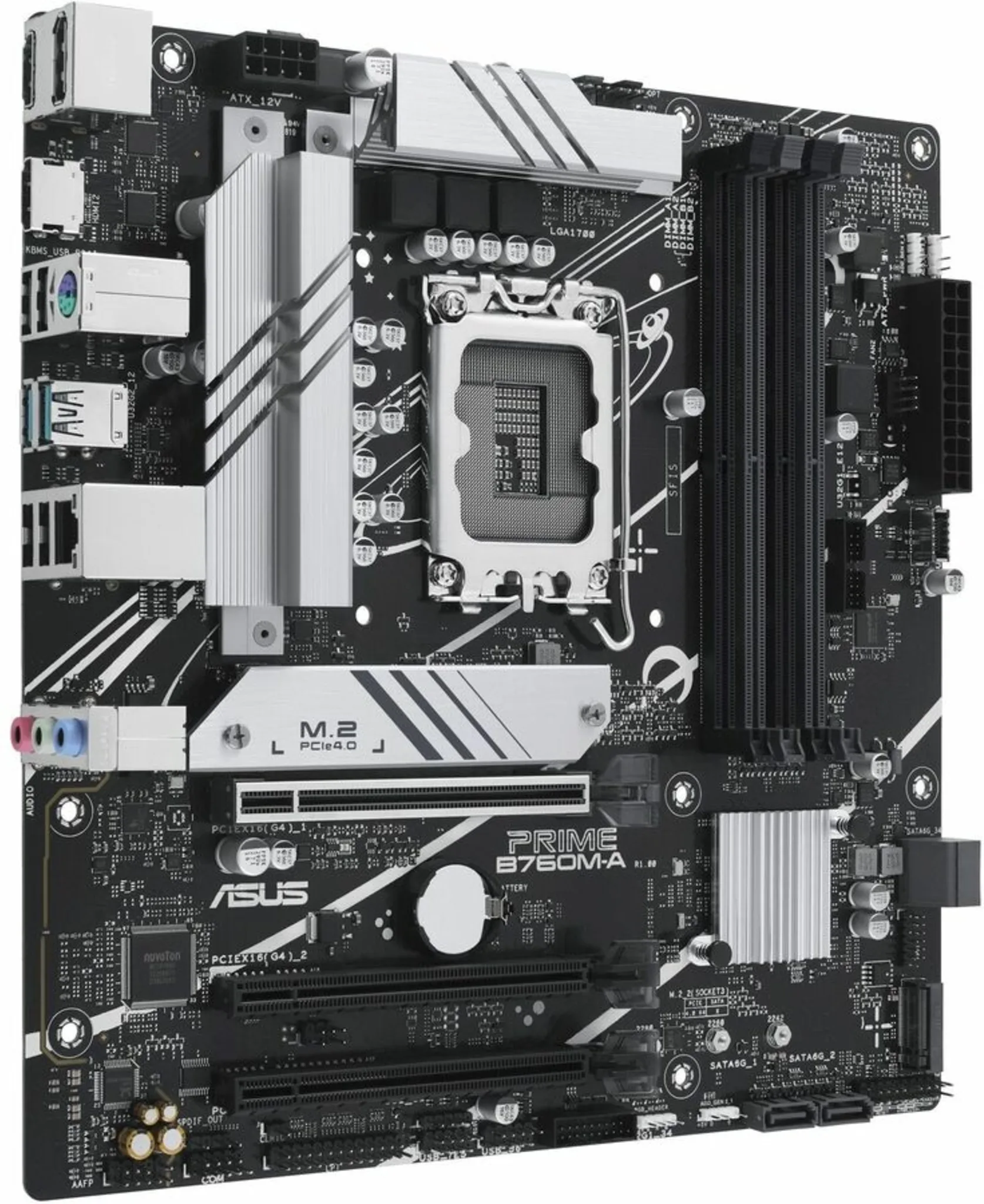 Imagen 3 de Tarjeta Madre Asus PRIME B760M-A LGA1700 13°G 4*DDR5 2*M.2 DP 2*HDMI PS/2 USB3.2