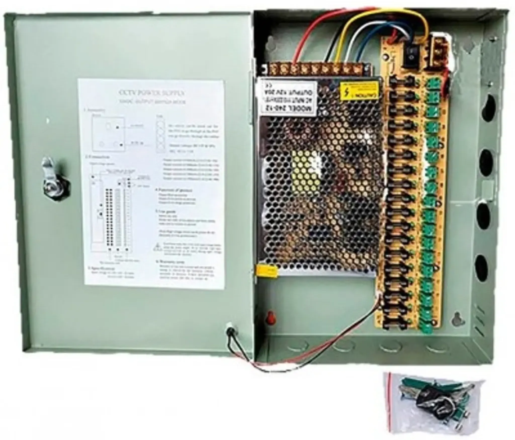 Imagen 0 de Fuente de poder ZKTeco ZK-30A-18CH, 12V 30A con 18 canales de conexión