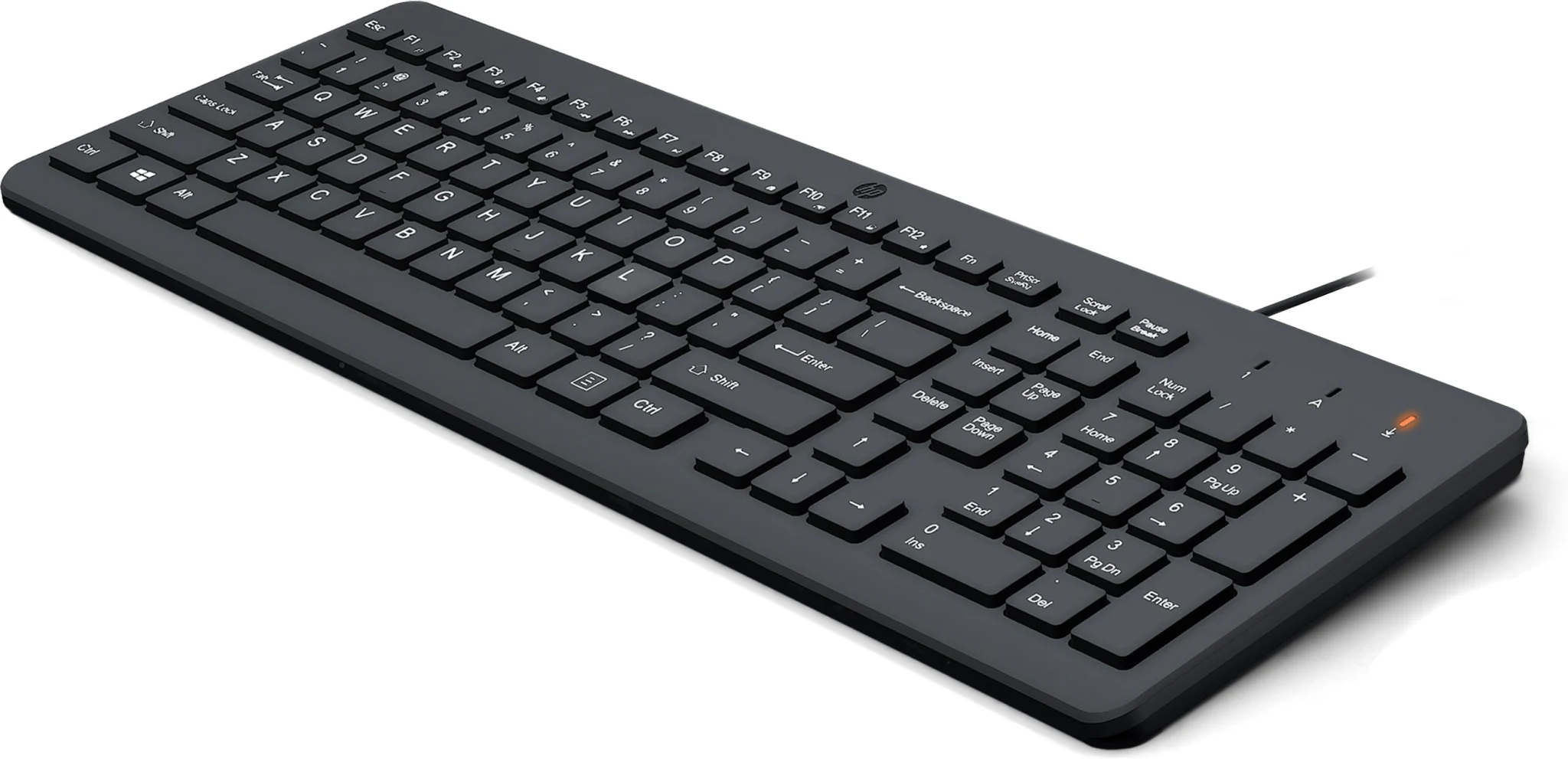 Imagen 1 de Teclado Alámbrico HP 150, Cable USB Tipo-A 1mt Color Negro