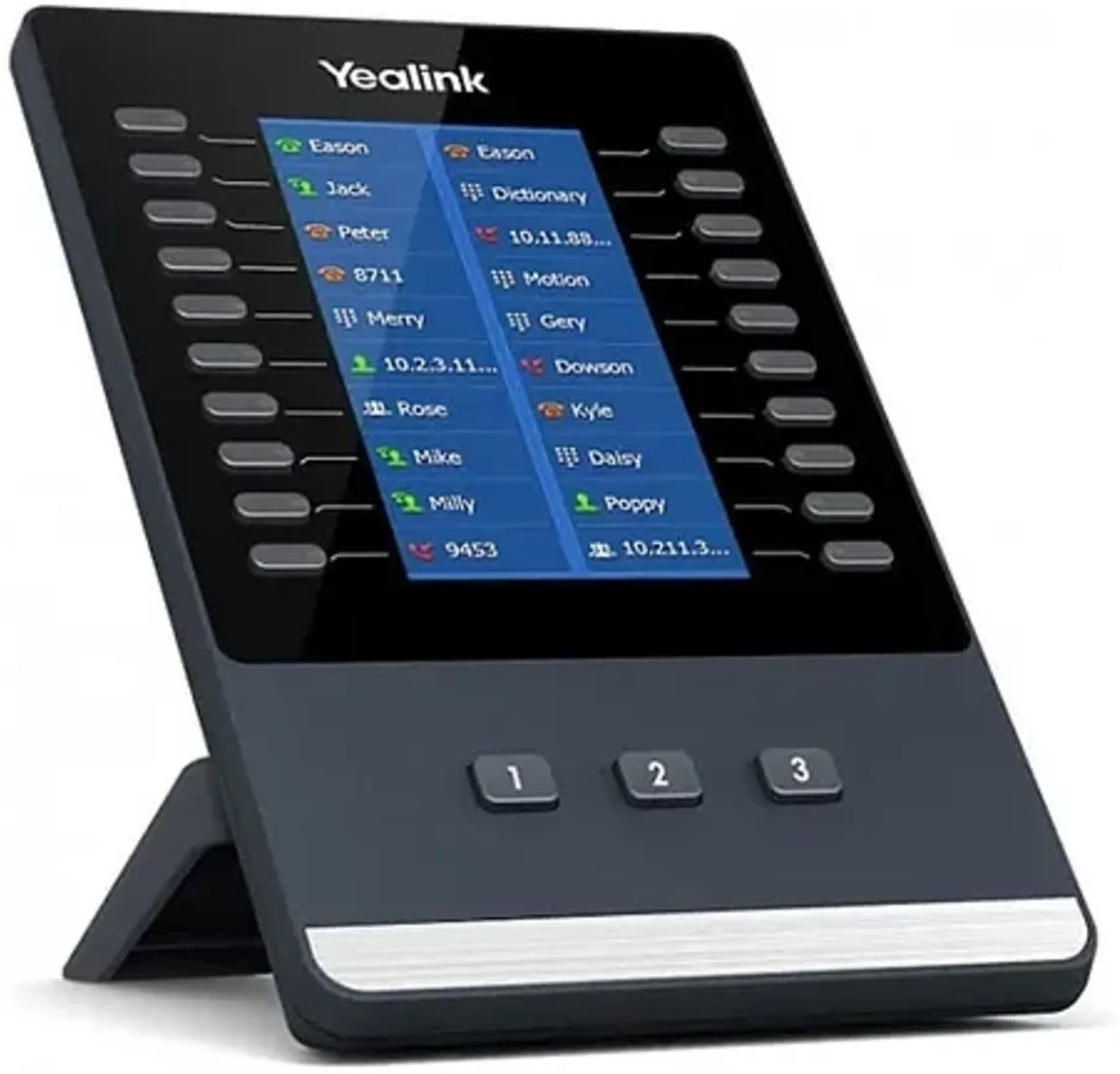 Imagen 1 de Módulo de expansión Yealink EXP-43 Pantalla 4.3" 20+3 teclas Adm 3 módulos