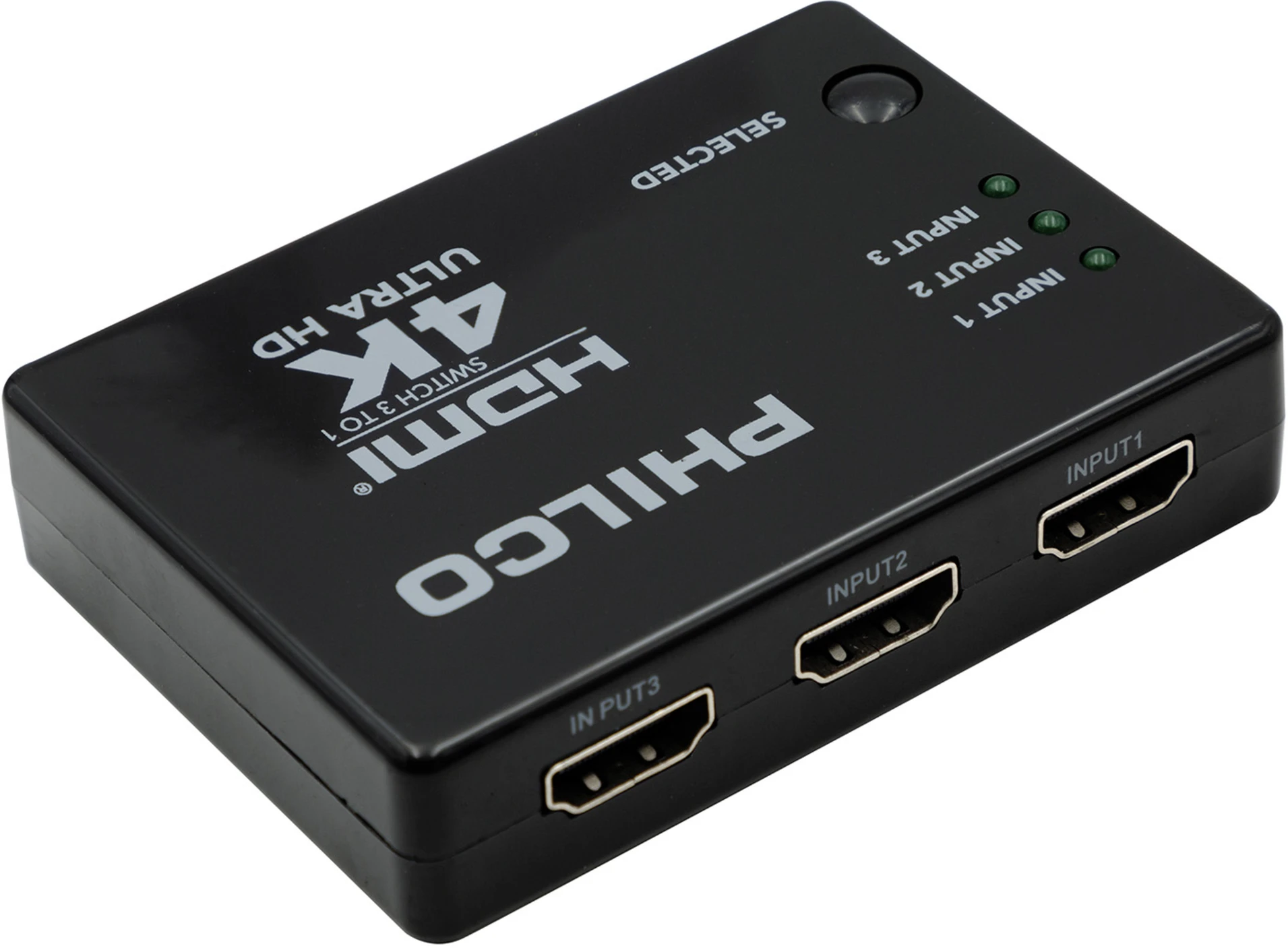 Imagen 2 de Switch HDMI Philco 3*1 FHD UHD con Control Remoto Resolución Hasta 1080p 