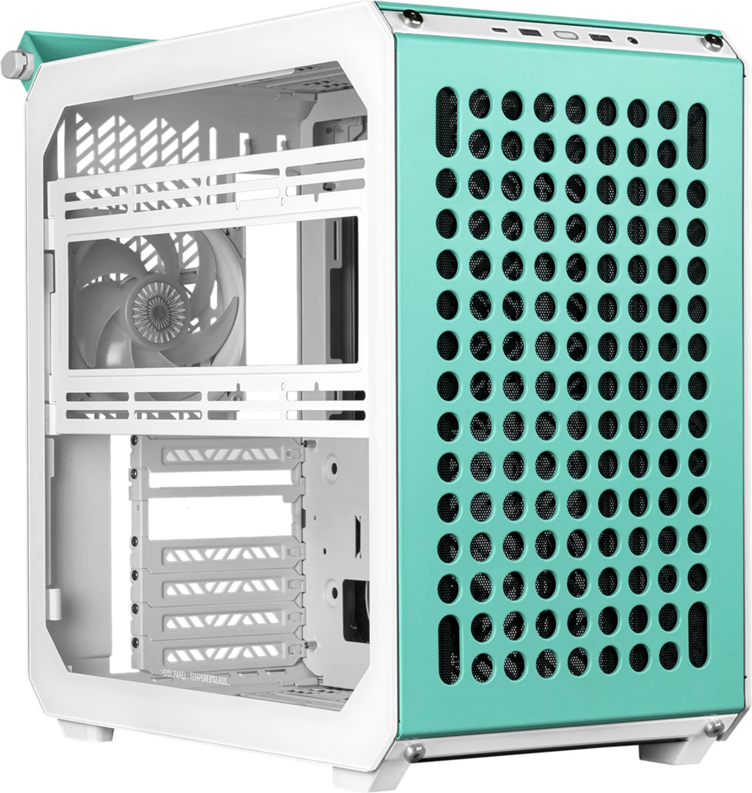 Imagen 2 de Gabinete Cooler Master Qube 500 Flatpack, Mid Tower USB3.2 USB-C Macaron Edition