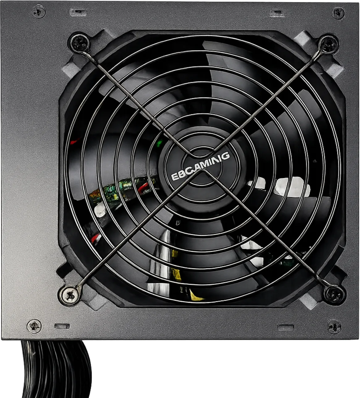 Imagen 3 de FUENTE PODER 650W/24P 2POWER/2SATA APTA I7-14700/ ES-650W BLACK 12CM FAN