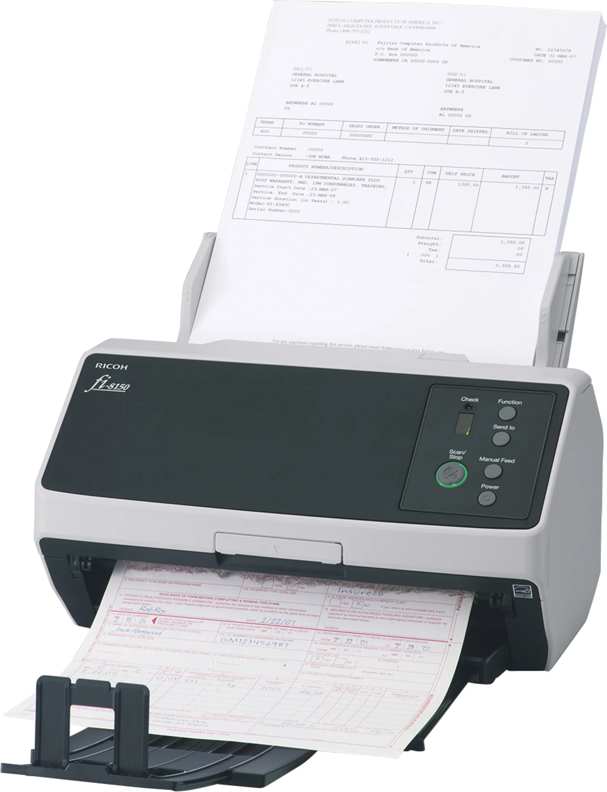 Imagen 4 de Escáner de Escritorio Ricoh fi8150, 600dpi ADF A4, Carta USB LAN