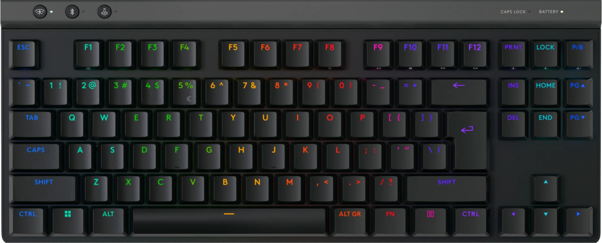 Imagen 0 de Teclado Gamer Inalámbrico Logitech G515 Lightspeed TKL (EN) Swtch táctil RGB Neg
