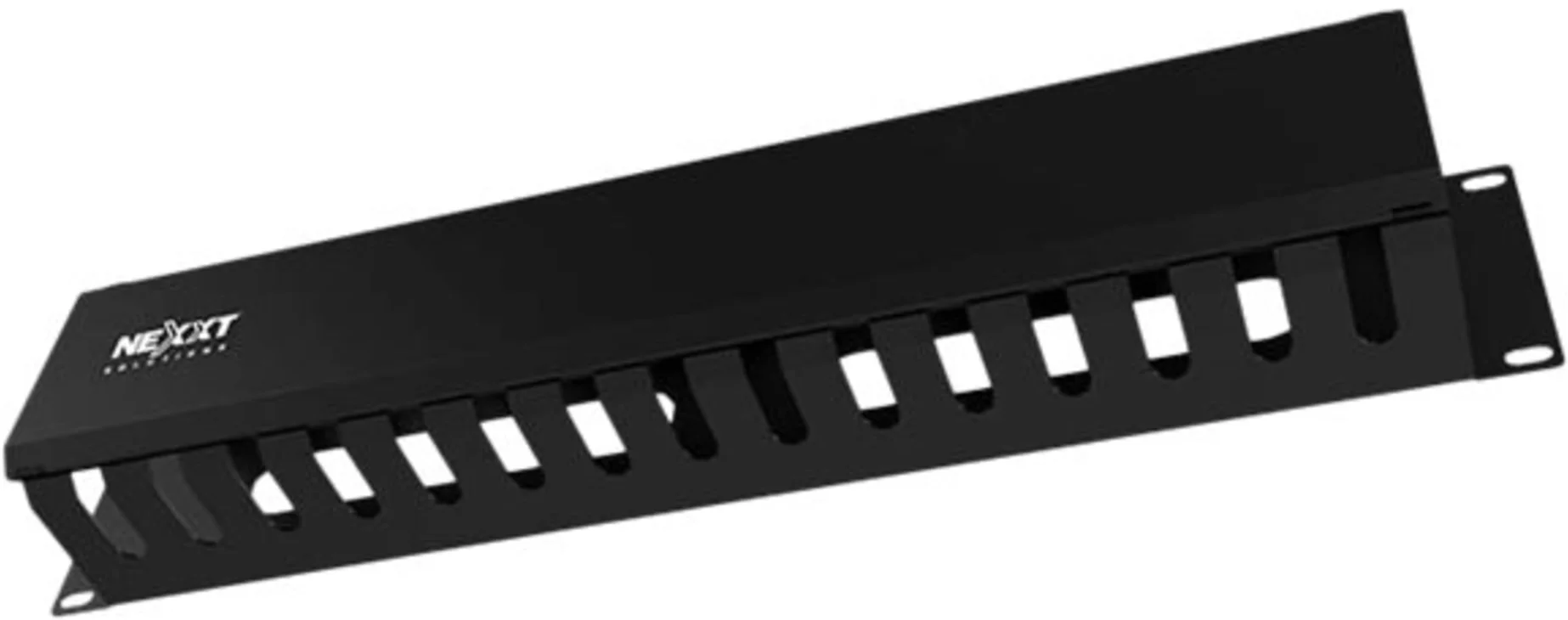 Imagen 9 de Organizador de Cables Nexxt Solutions NPM-DH2UB, Horizontal 2U, 19", Negro