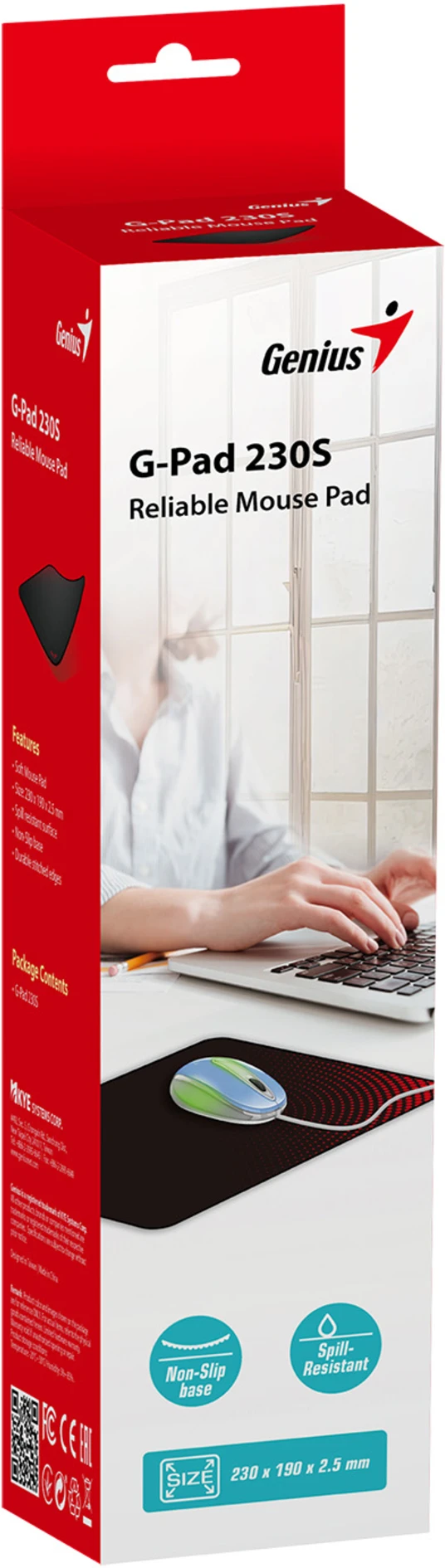 Imagen 5 de MOUSE PAD BASICO NEGRO G-PAD 230S. 230 X 190 X 2.5MM