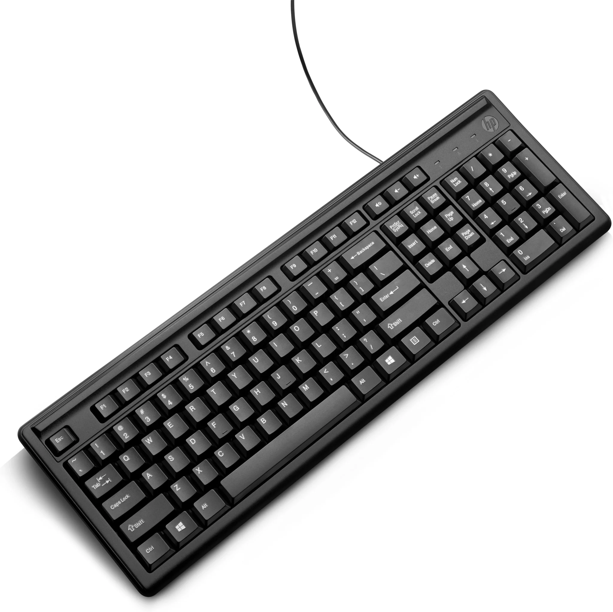 Imagen 2 de Teclado Alámbrico HP 100 En Español Interfaz  USB Color Negro