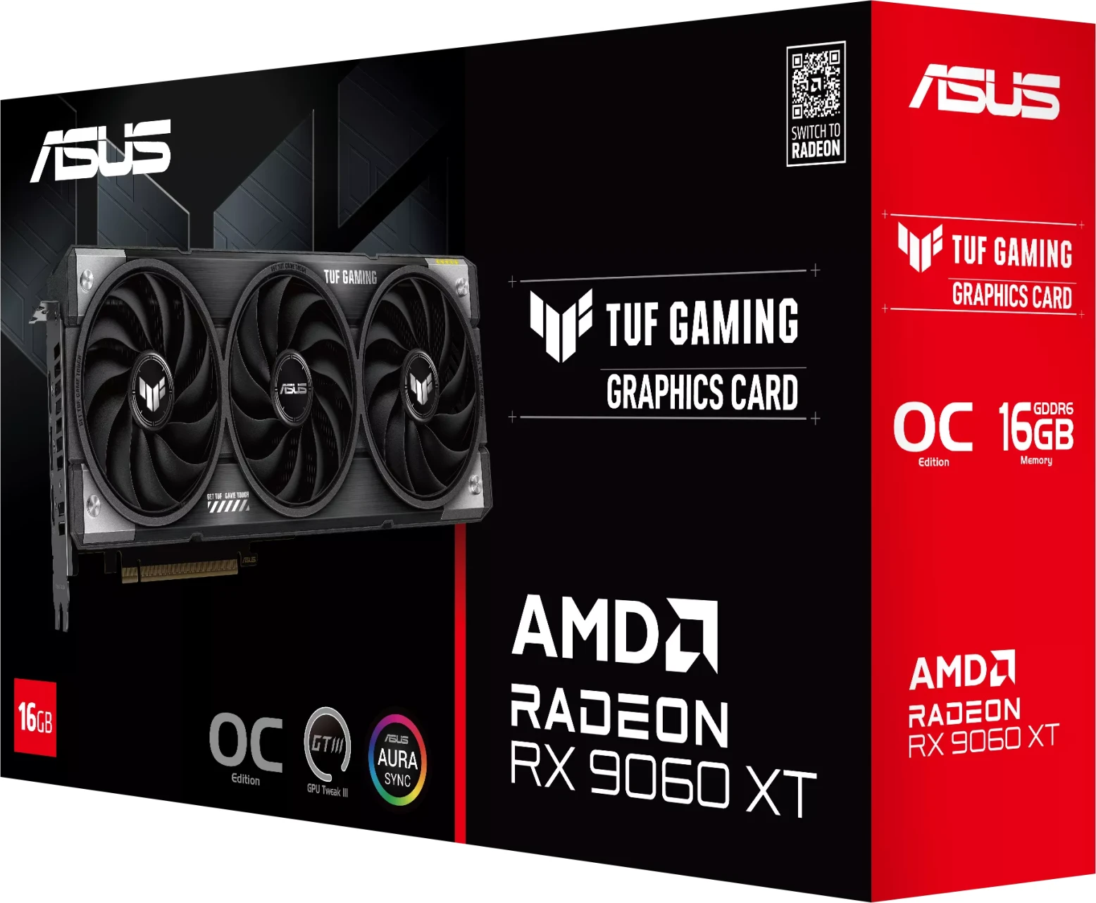 Imagen 9 de Tarjeta de Video Asus TUF Gaming Radeon RX 9060 XT 16GB GDDR6 HDMI DP 2.5 Slot