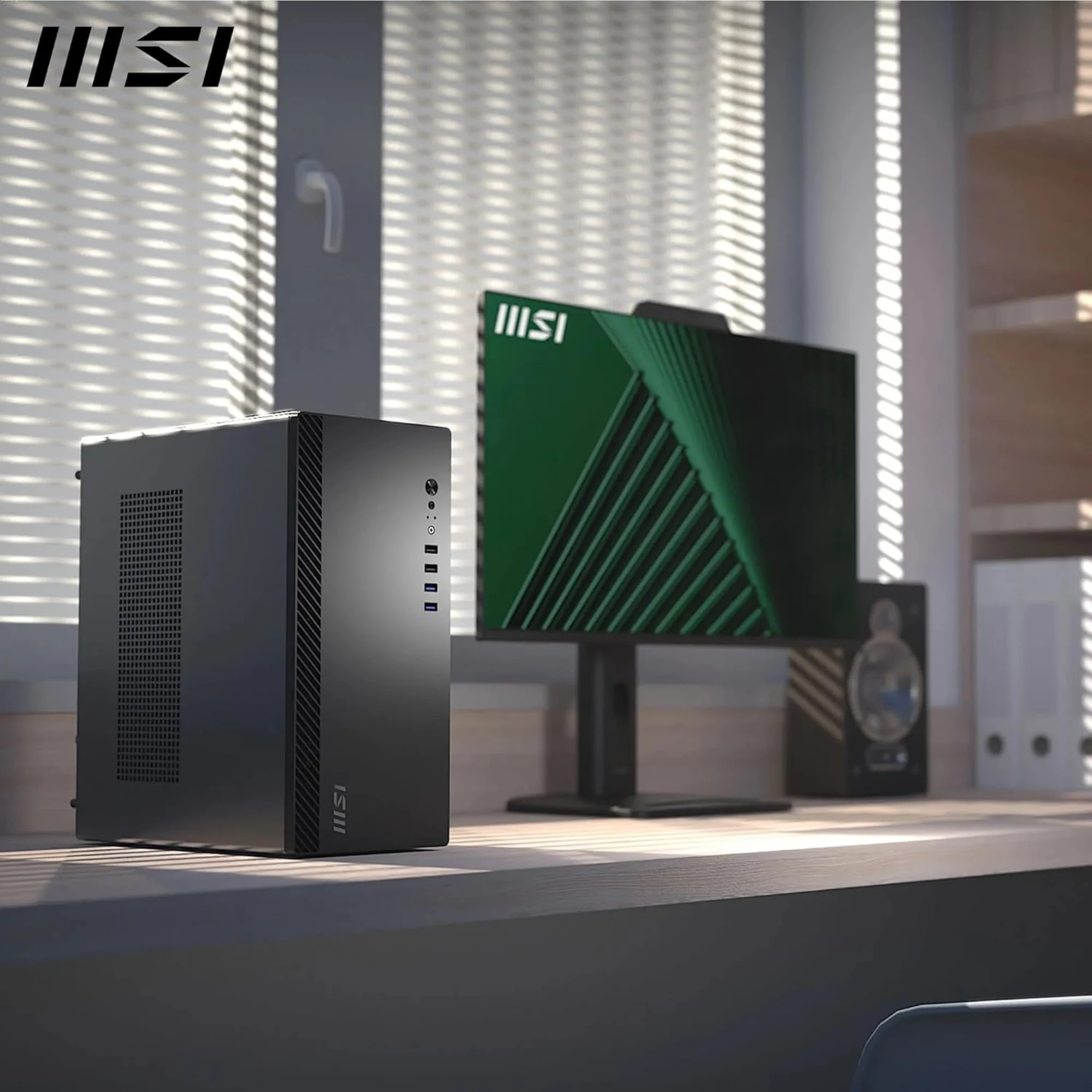 Imagen 6 de Gabinete MSI PRO SHIELD M100P, Torre Media 2*USB3.0/2.0 Sin fuente Color negro