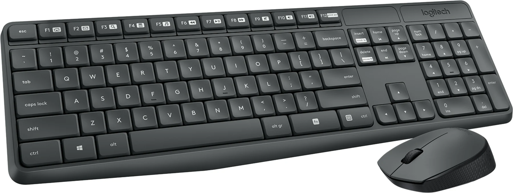 Imagen 3 de Kit Teclado Mouse Inalámbrico Logitech MK235, (KB Esp) óptico 1000dpi USB Negro