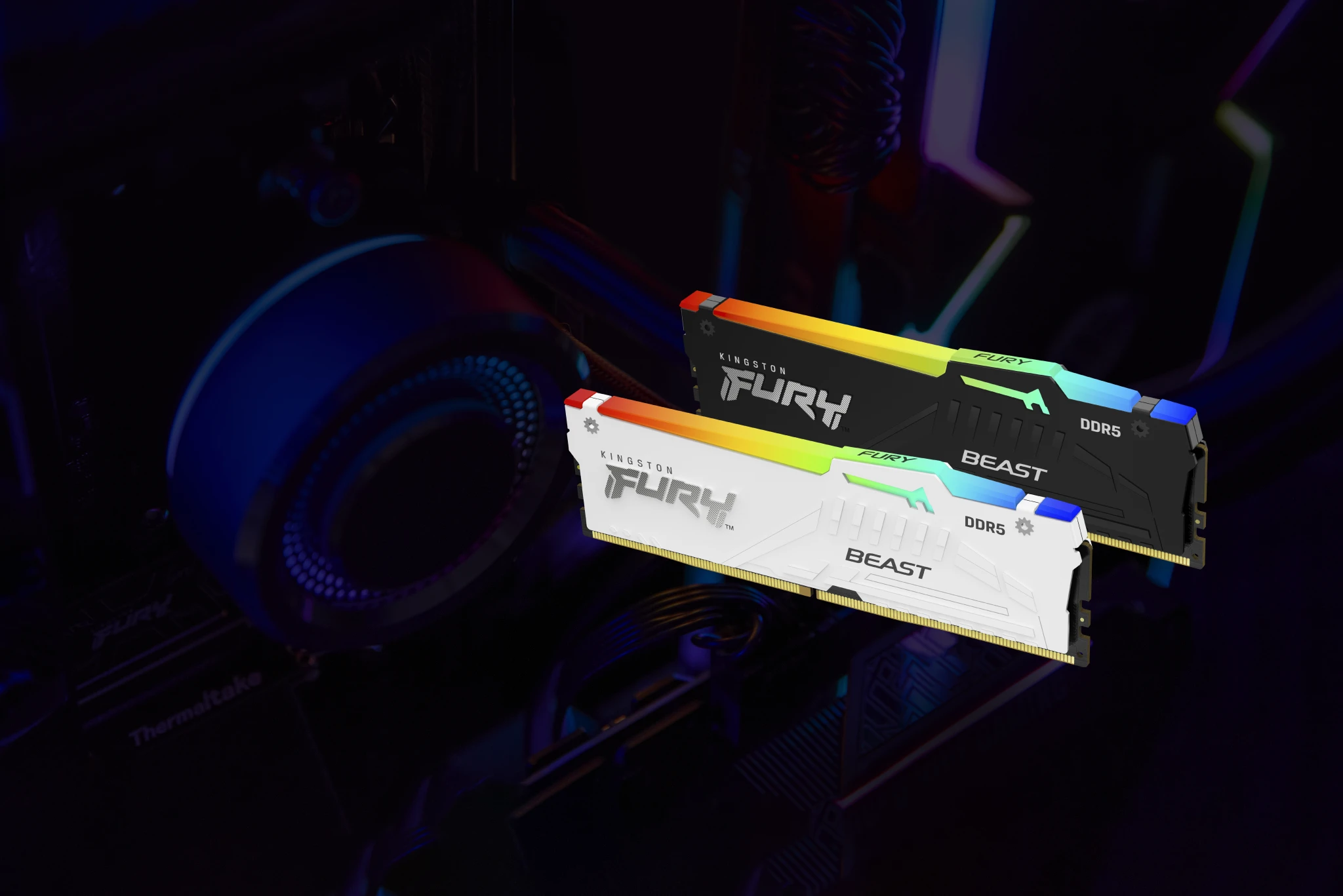 Imagen 8 de Memoria RAM 32GB (2*16GB) DDR5 6000MHz  DIMM CL30 Non-ECC 1.4v 288p FuryBeastRGB
