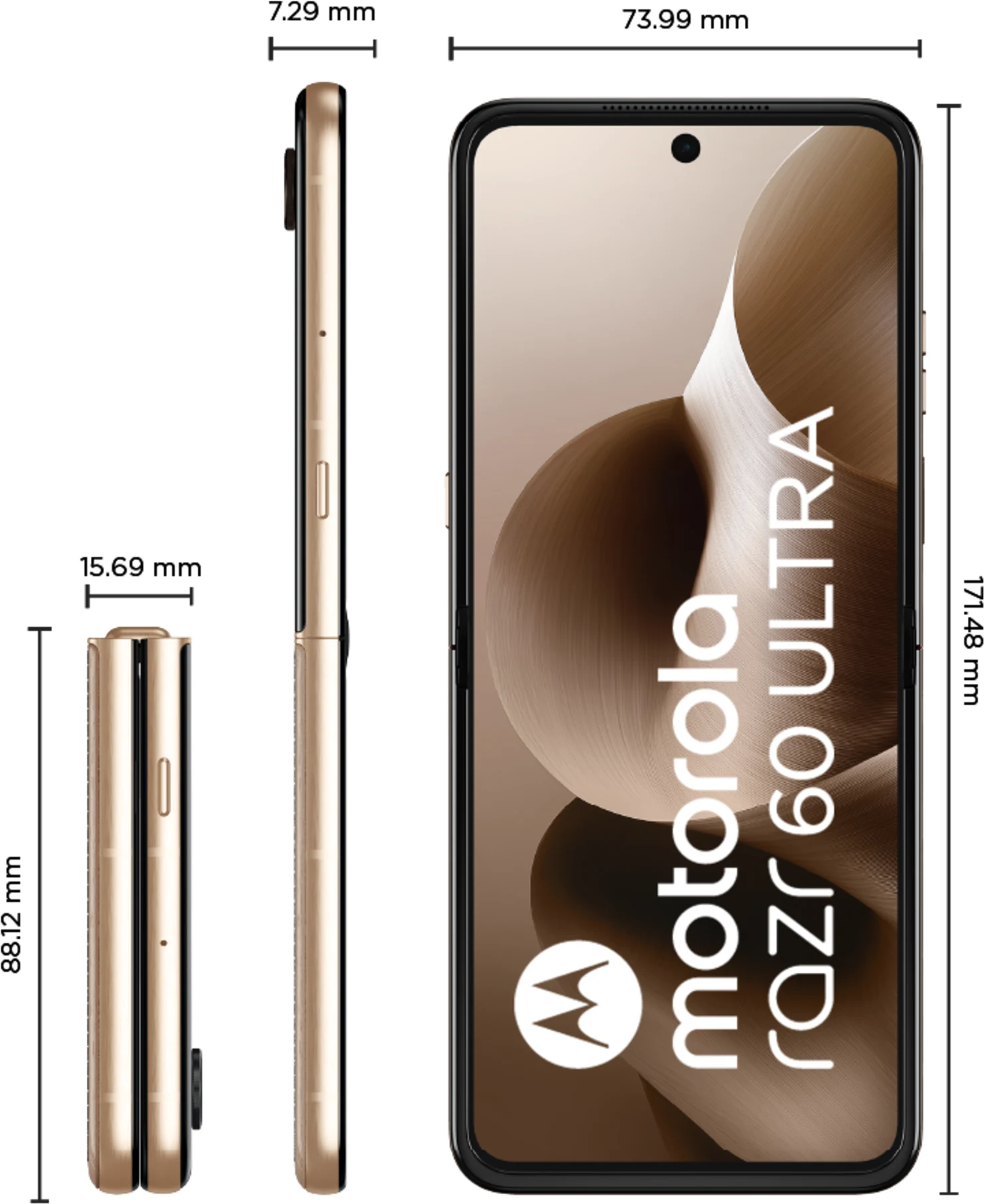 Imagen 6 de Celular Motorola Razr 60 Ultra Memoria 1TB RAM 16GB 50MP 7' Café