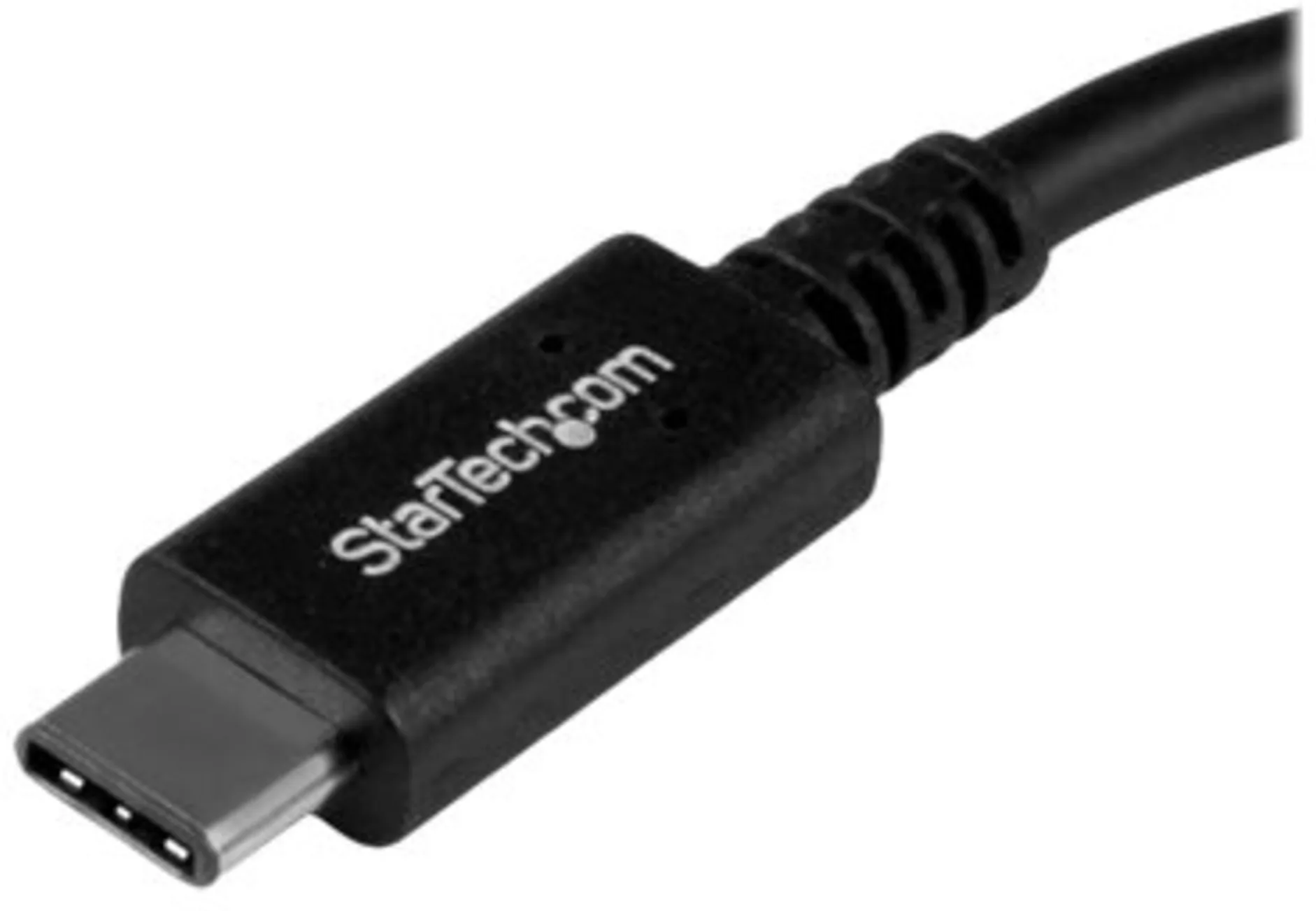 Imagen 1 de Adaptador USB Tipo-C 3.1 Gen 1 (5 Gbps) a USB Tipo-A, M/H 15cm 6" Níquel Negro.