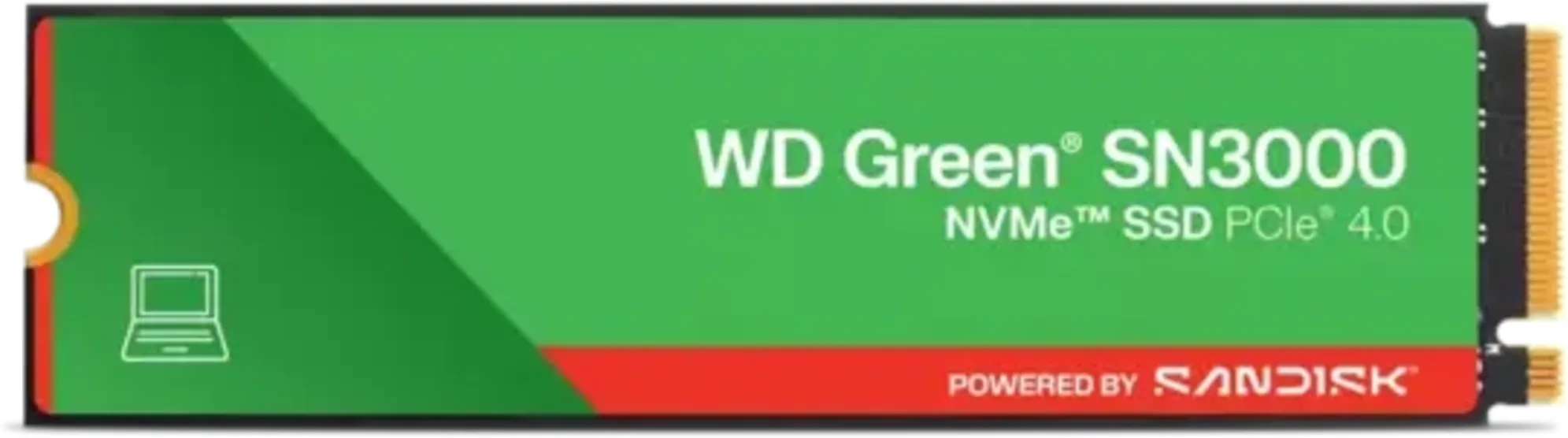 Imagen 0 de Unidad SSD Western Digital Green SN3000 500GB M.2 22*80 PCIe4x4 L5000MBs E4100MB