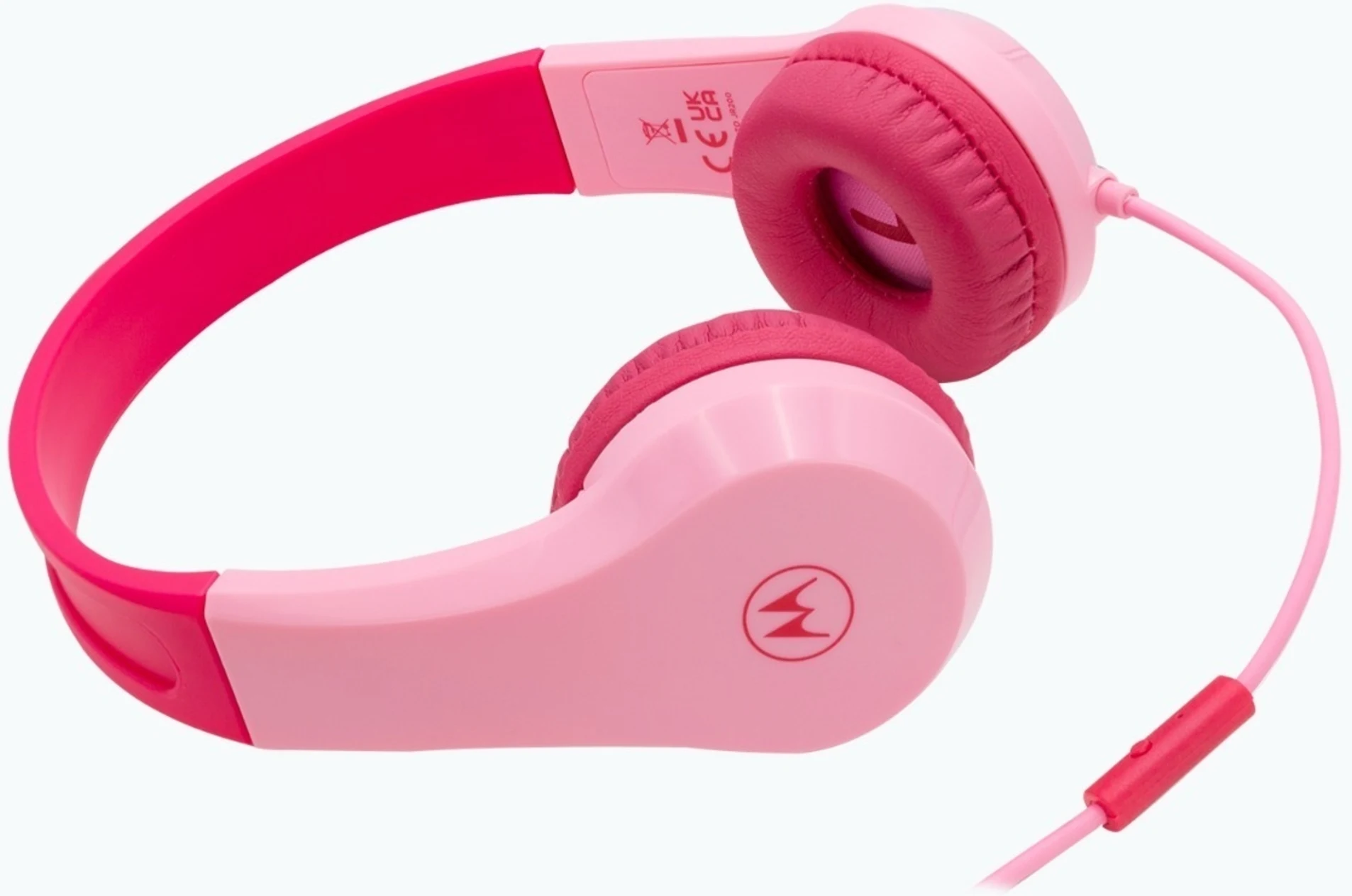 Imagen 2 de AUDIFONO MOTOROLA JR 200 CON CABLE M/LIBRES ROSADO