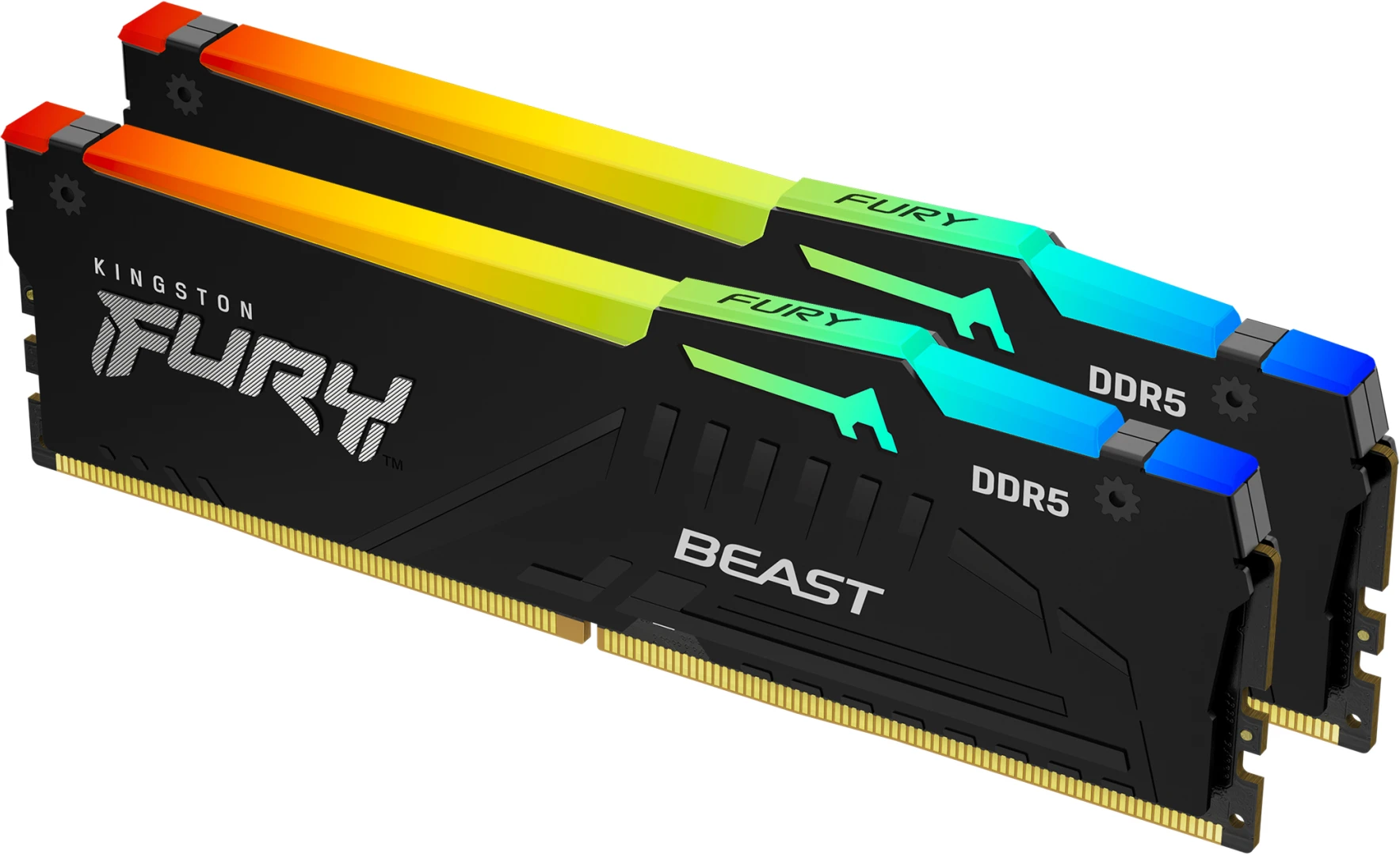 Imagen 0 de Memoria RAM 32GB (2*16GB) DDR5 6000MHz  DIMM CL30 Non-ECC 1.4v 288p FuryBeastRGB
