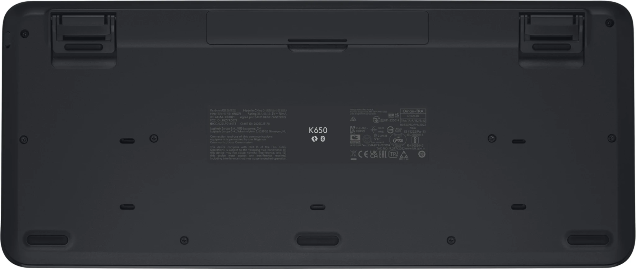 Imagen 5 de Teclado Inalámbrico Logitech K650, QWERTY Español BT5.1 Recp USB Color Grafito