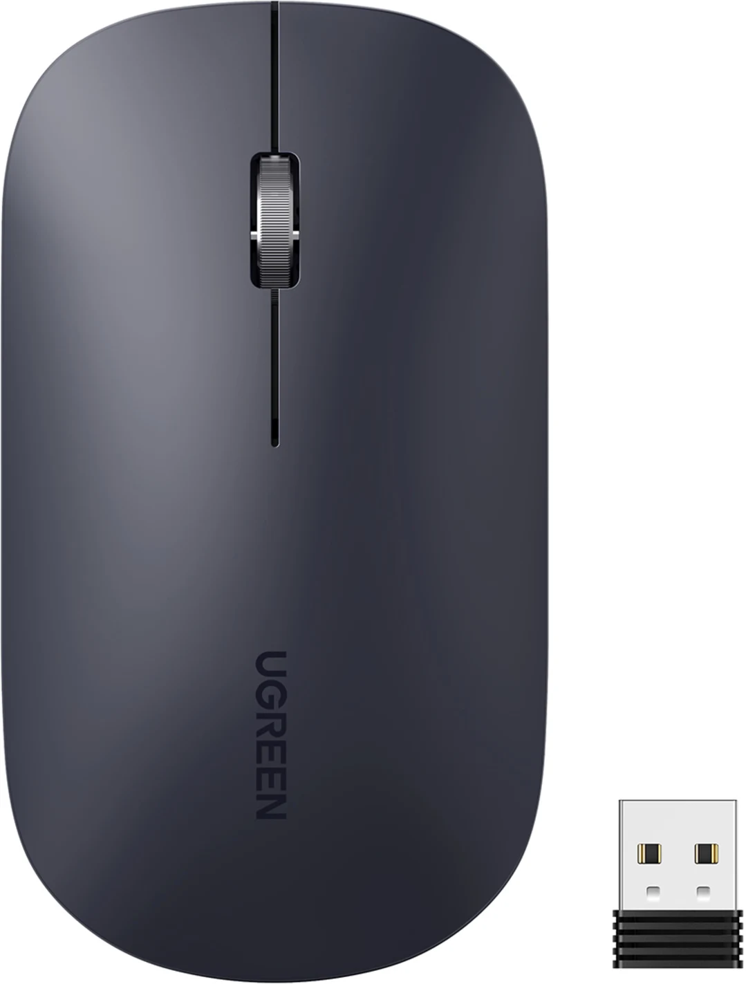 Imagen 0 de Mouse Inalámbrico Ugreen MU001 Óptico 4000dpi Bluetooth Ultra delgado Gris Oscur