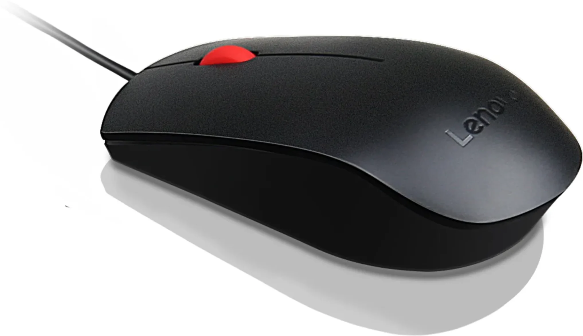 Imagen 2 de Mouse Alámbrico Lenovo Essential, Optico 1600DPI 3 Botones USB / SIN CAJA