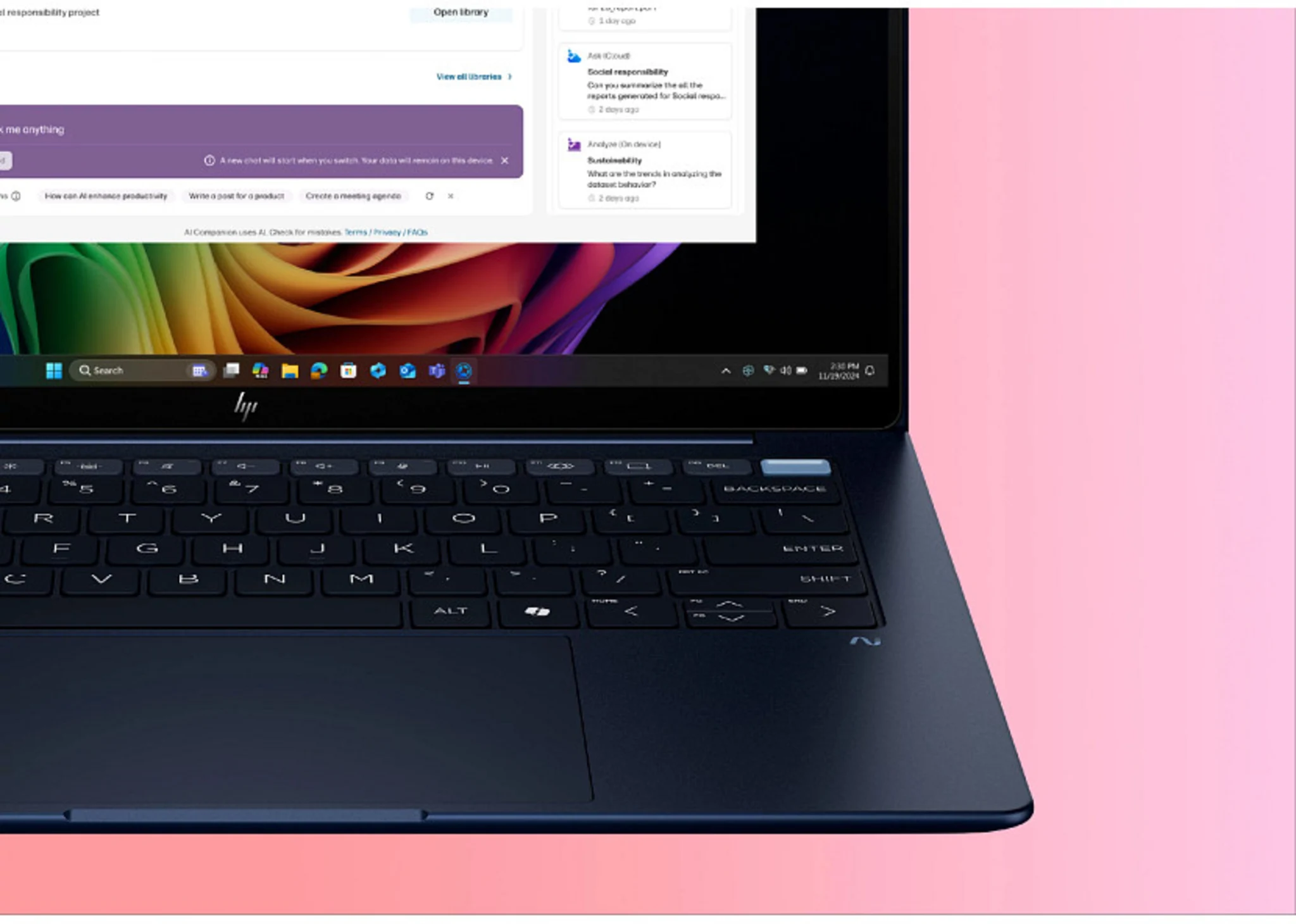 Imagen 3 de Notebook HP EliteBook Ultra G1i Intel Core Ultra 7 258V 32GB 1TB 14" 2.8K W11P