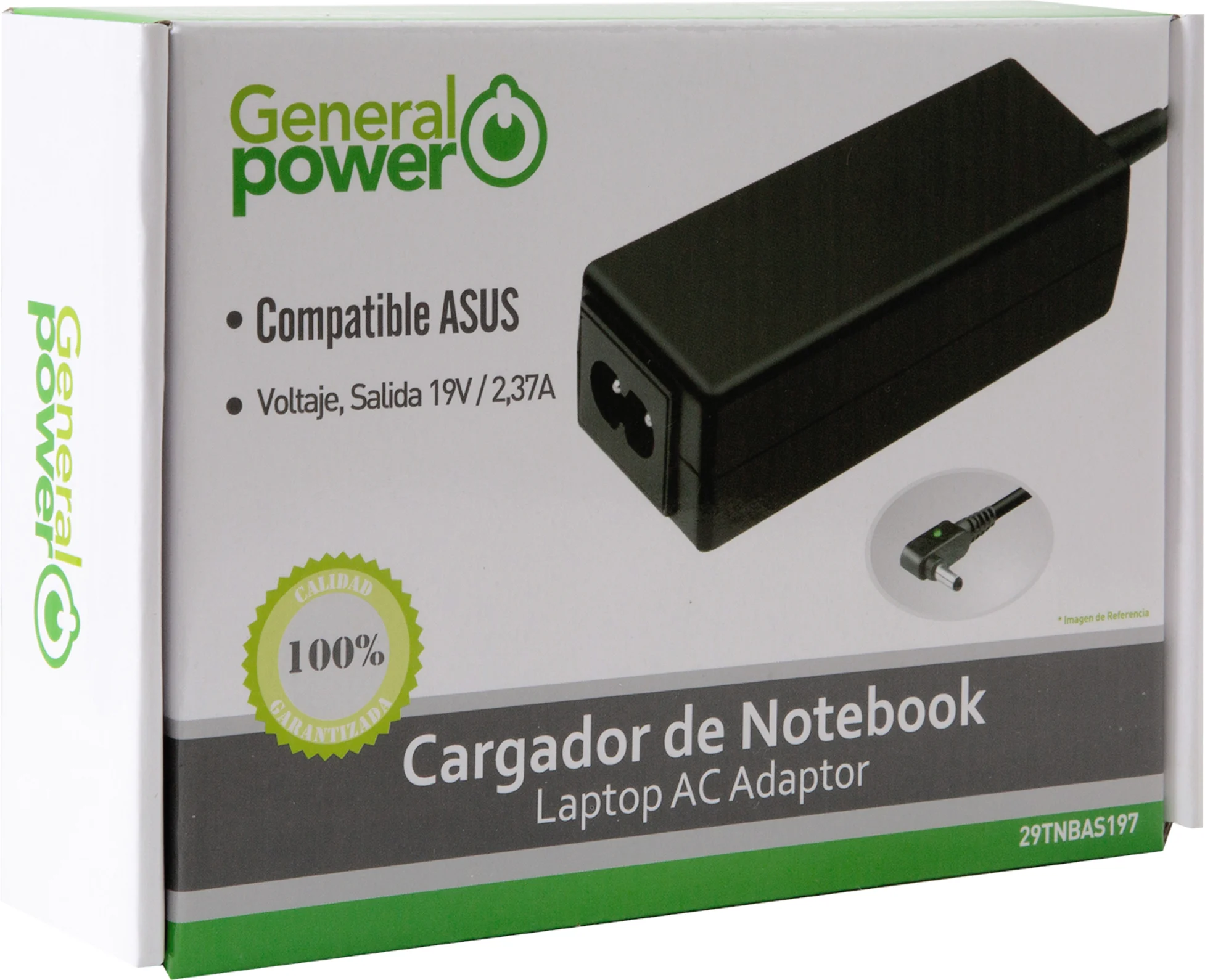 Imagen 1 de CARGADOR NOTEBOOK ASUS  19V 2.37A 4.0 X 1.35MM