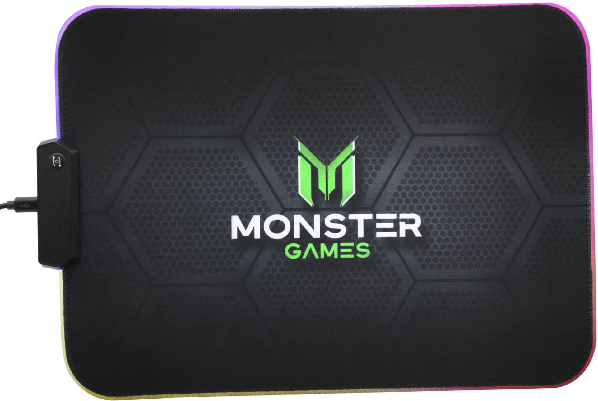 Imagen 2 de Mouse Pad Monster PA351 RGB 350*250*3mm Cable USB 1.5m 