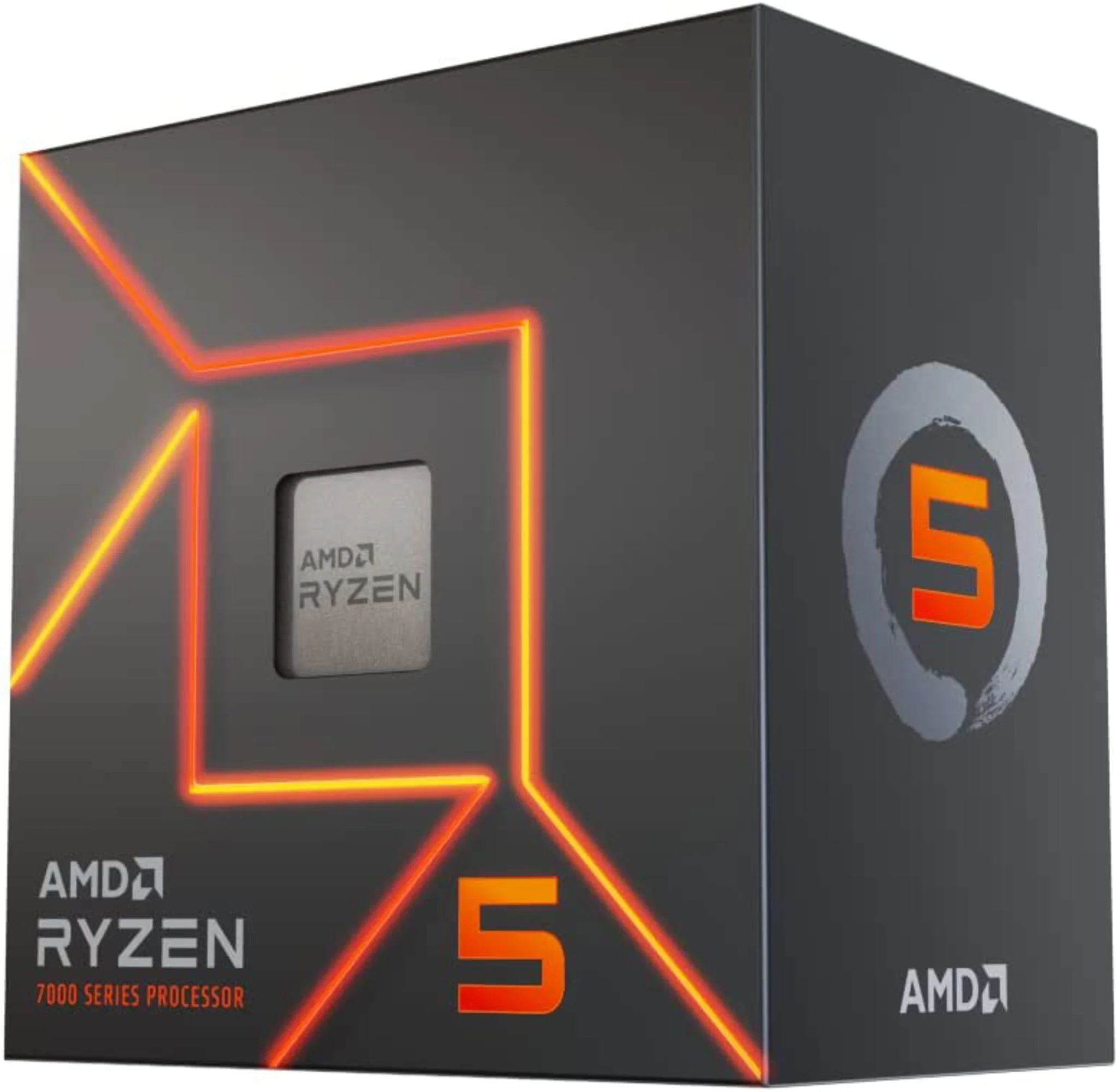 Imagen 0 de CPU AMD Ryzen 5 7600 3.80-5.10GHz Turbo 32MB 6 Núcleos SKT AM5 c/Grf 