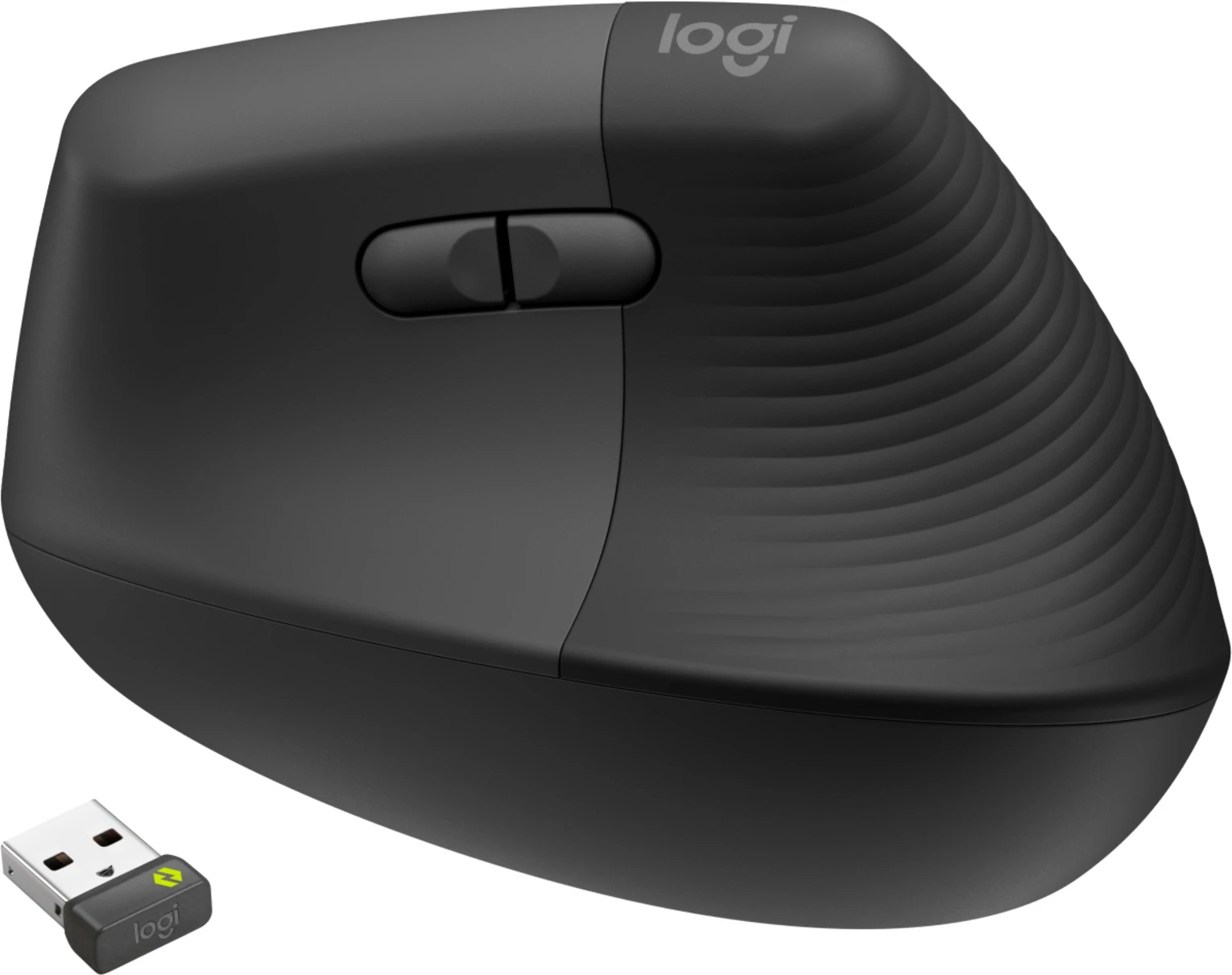 Imagen 2 de Mouse Ergonómico Inalámbrico Logitech Lift, Óptico 4000dpi 4 Botones Grafito