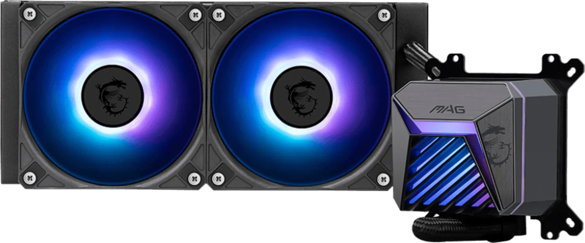 Imagen 0 de Refrigeración Líquida MSI MAG CORELIQUID A15 240 LGA1851 AM5 2*120mm 3400RPM