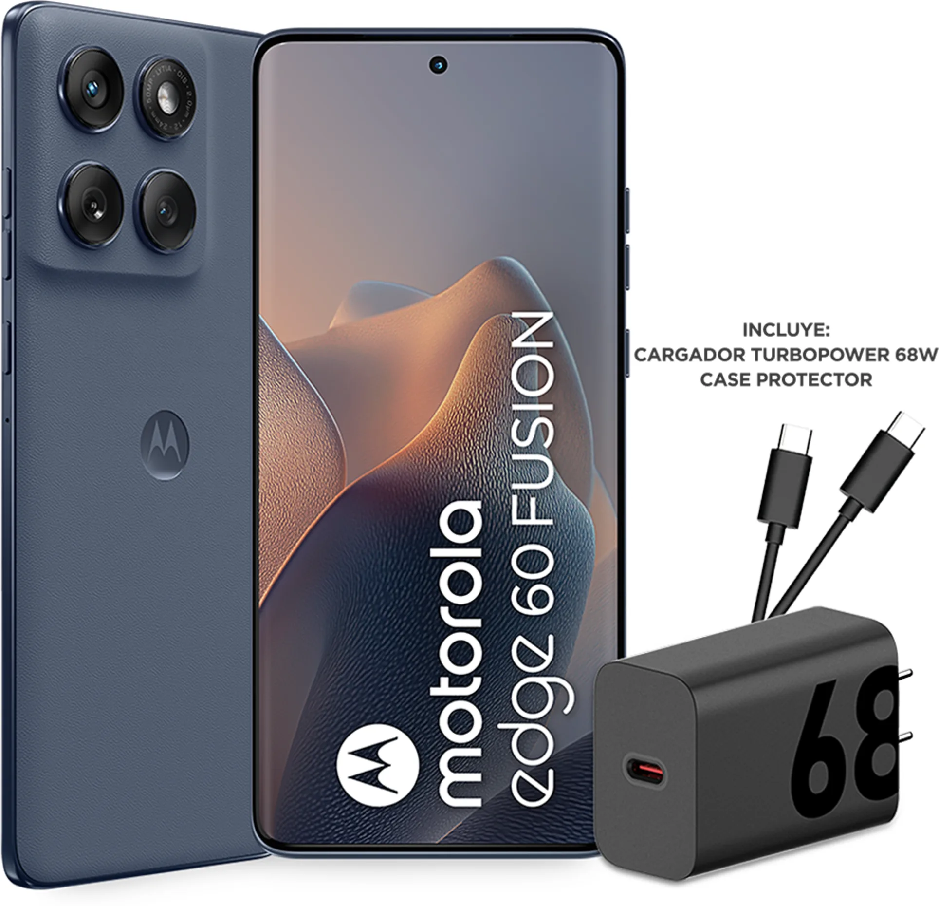 Imagen 2 de Celular Motorola Edge 60 Fusion 256GB RAM 8GB 50MP 6.67' Azul