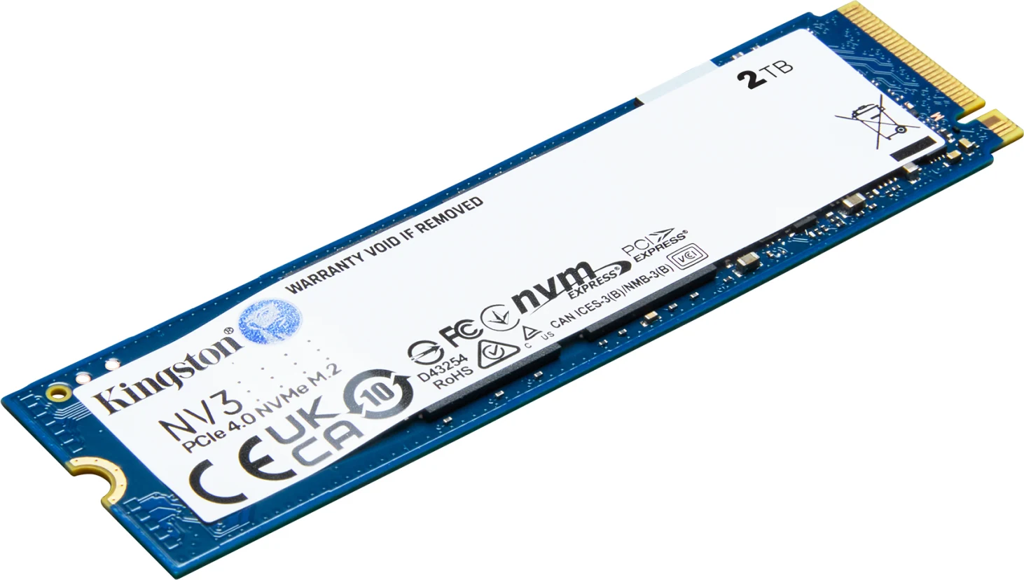 Imagen 0 de Unidad SSD Kingston SNV3 2TB M.2 22*80 PCIe4x4 Lec6000MB/s Esc5000MB/s